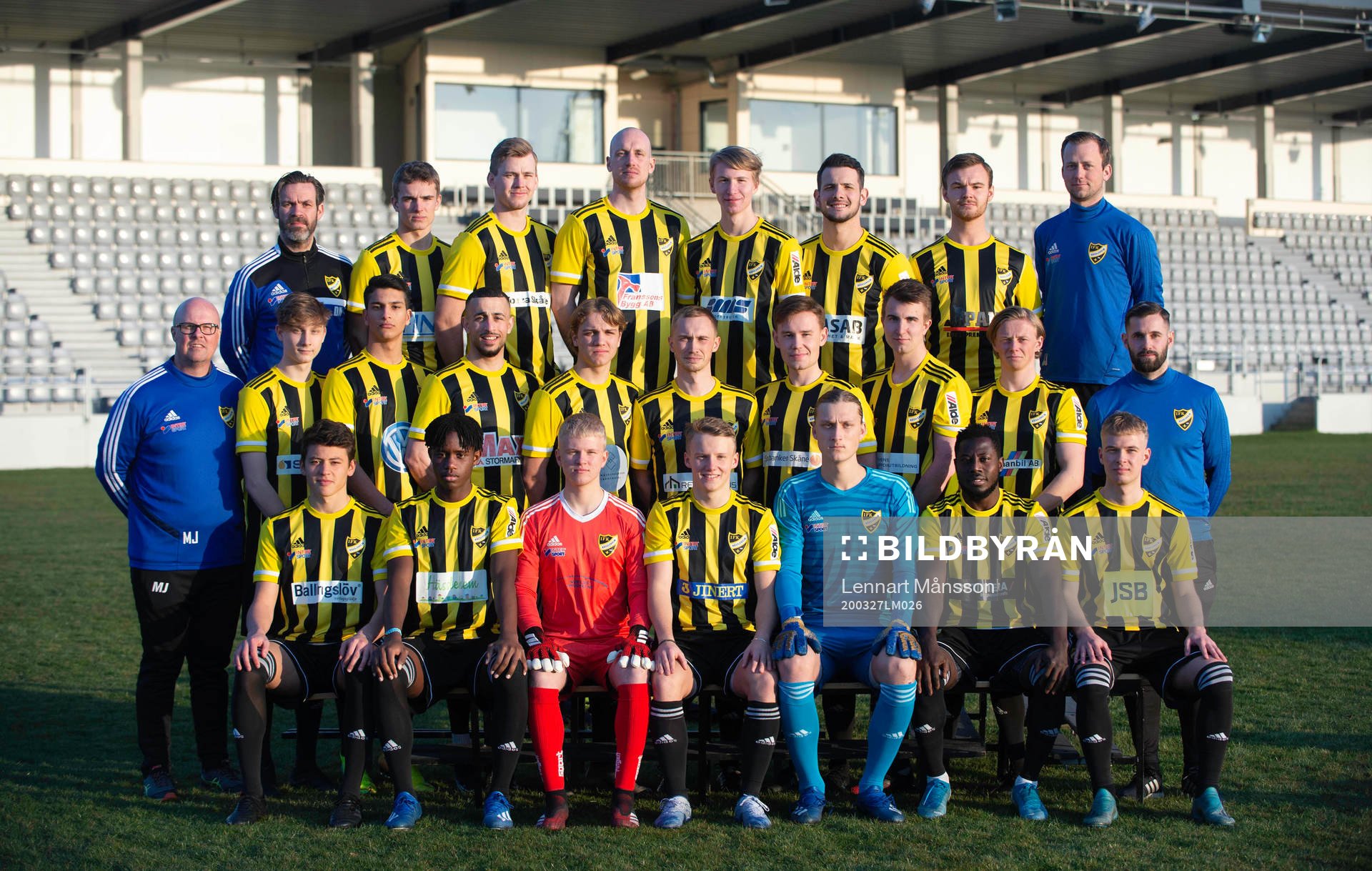 IFK Hässleholms lagbild A-trupp 2020 i Hässleholm