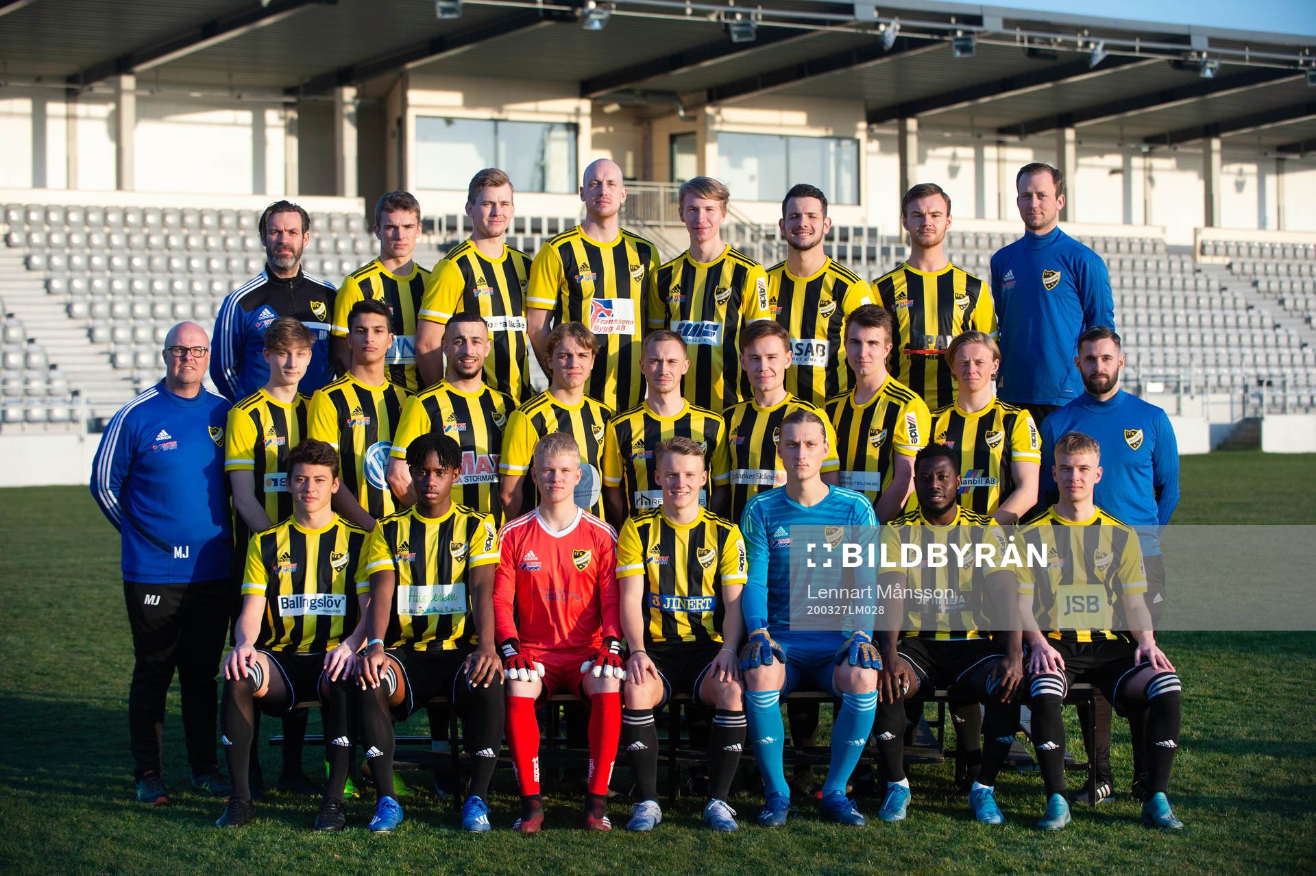 IFK Hässleholms A-trupp 2020, lagbild, i Hässleholm