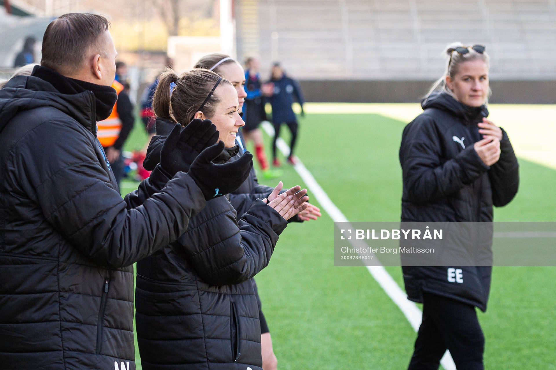 Malmö FFs Cornelia Lindgren jublar