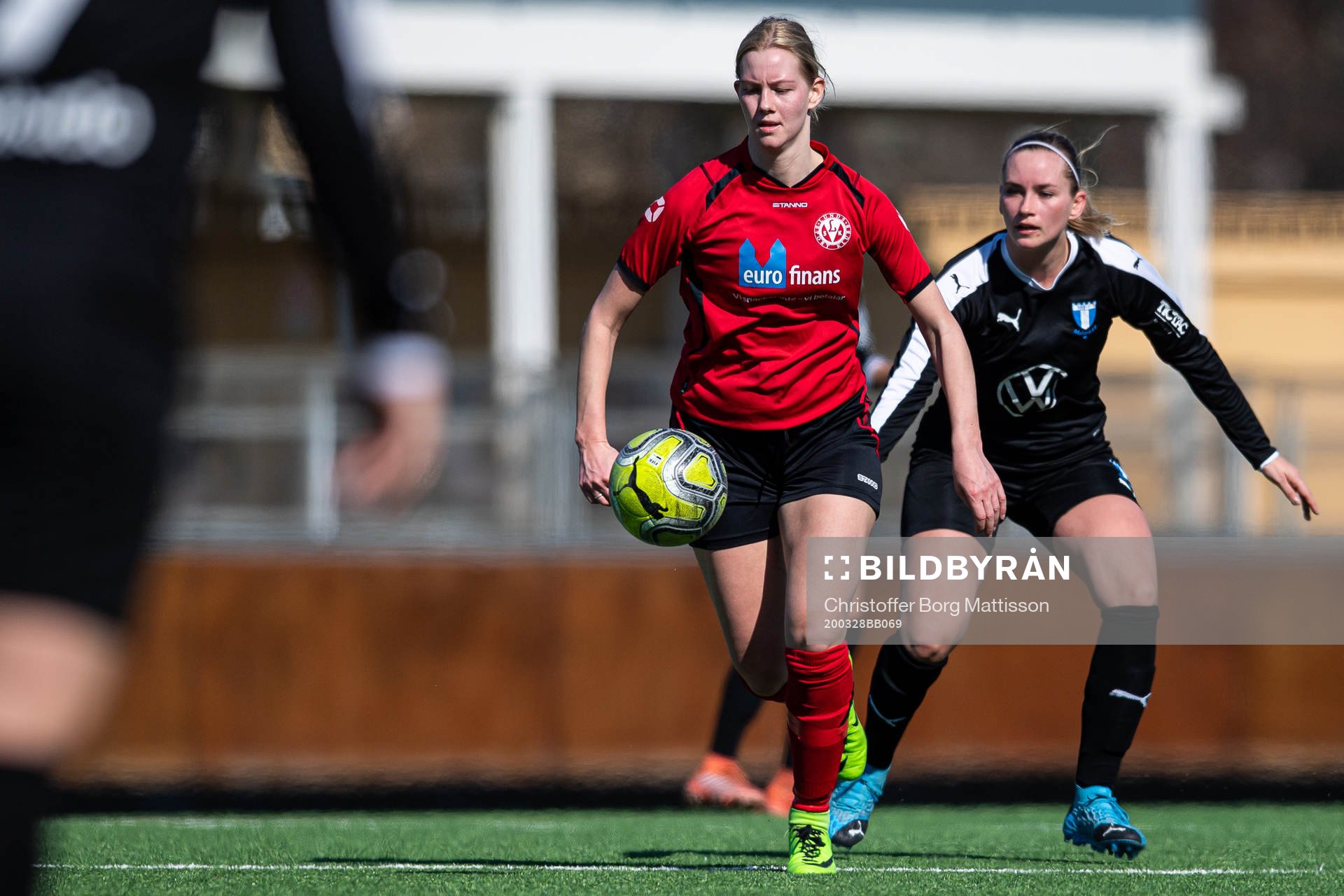 Lunds Camilla Lindbäck och Malmö FFs Ida Hansson