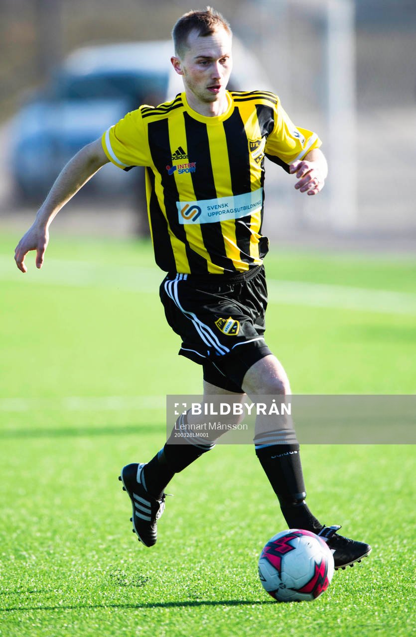 i träningsmatchen mellan Nosaby IF och IFK Hässleholm i
