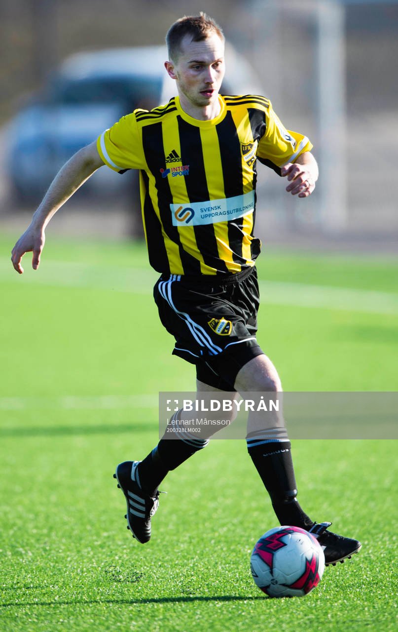 i träningsmatchen mellan Nosaby IF och IFK Hässleholm i