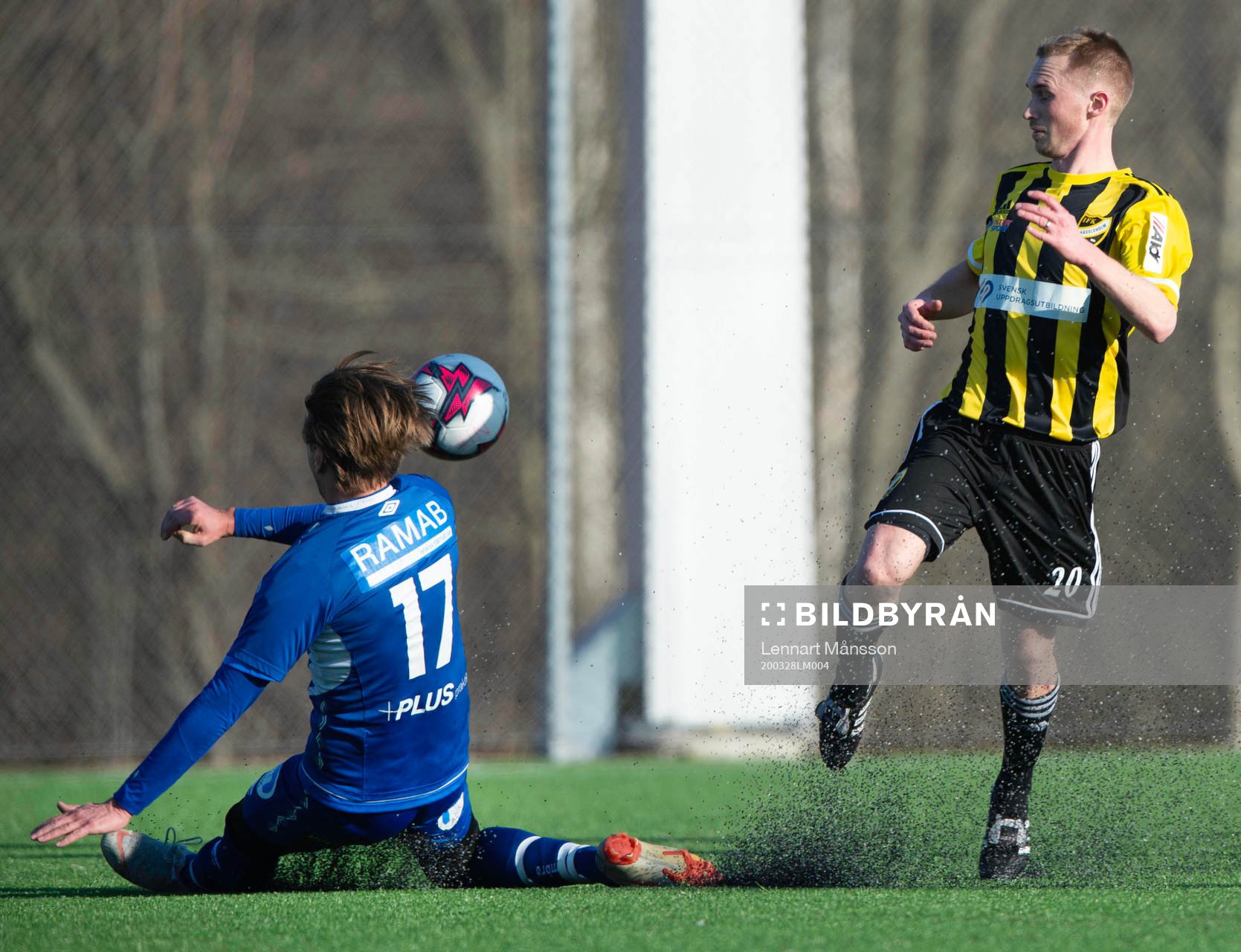i träningsmatchen mellan Nosaby IF och IFK Hässleholm i
