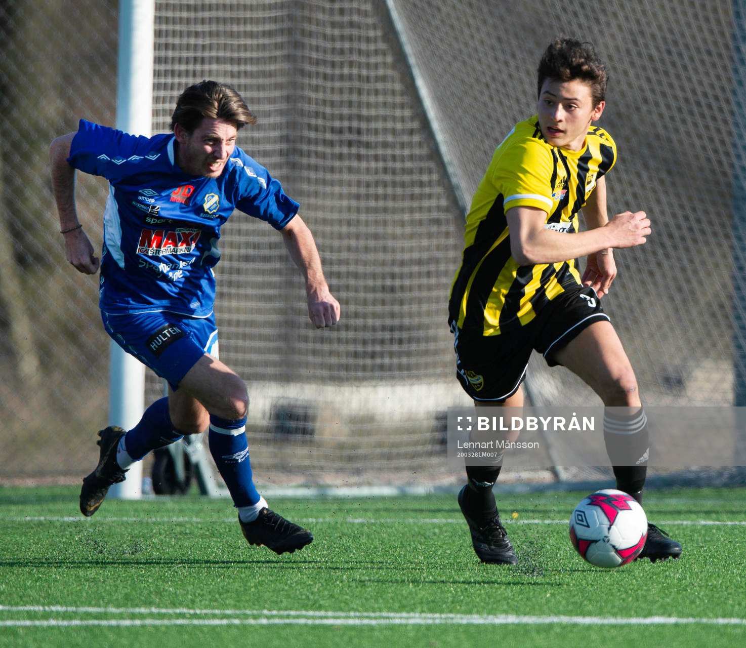 i träningsmatchen mellan Nosaby IF och IFK Hässleholm i