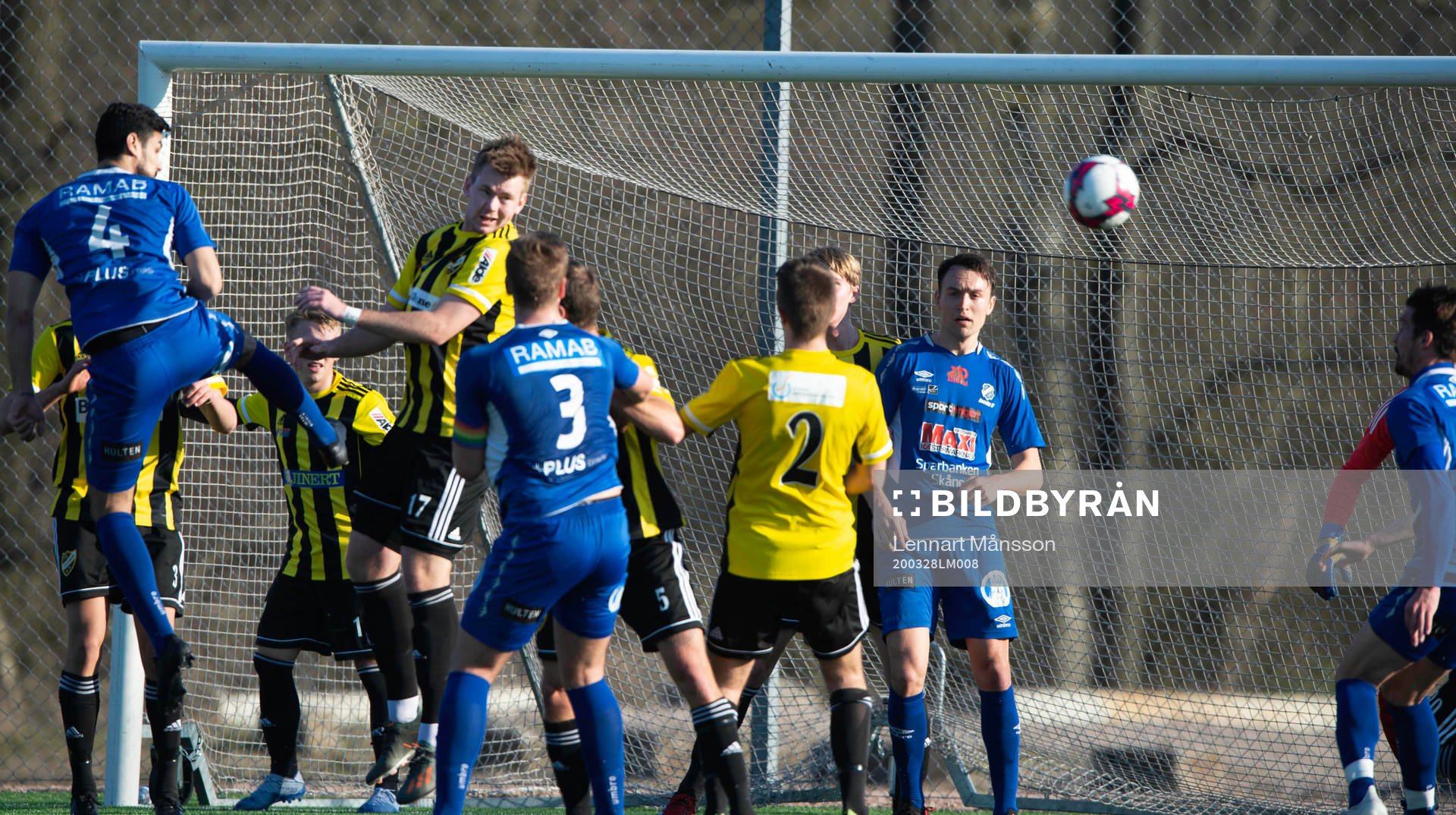 i träningsmatchen mellan Nosaby IF och IFK Hässleholm i