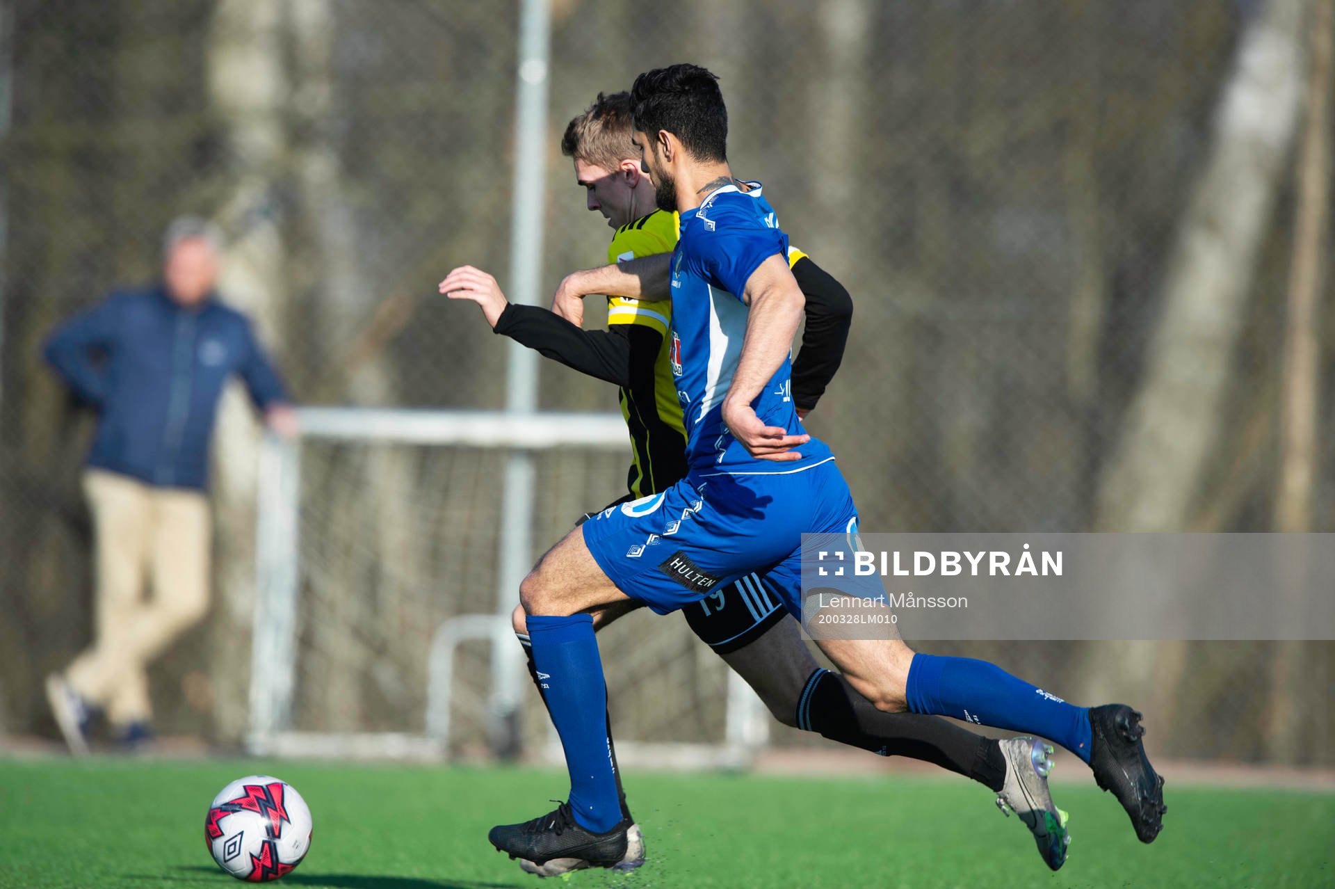 i träningsmatchen mellan Nosaby IF och IFK Hässleholm i