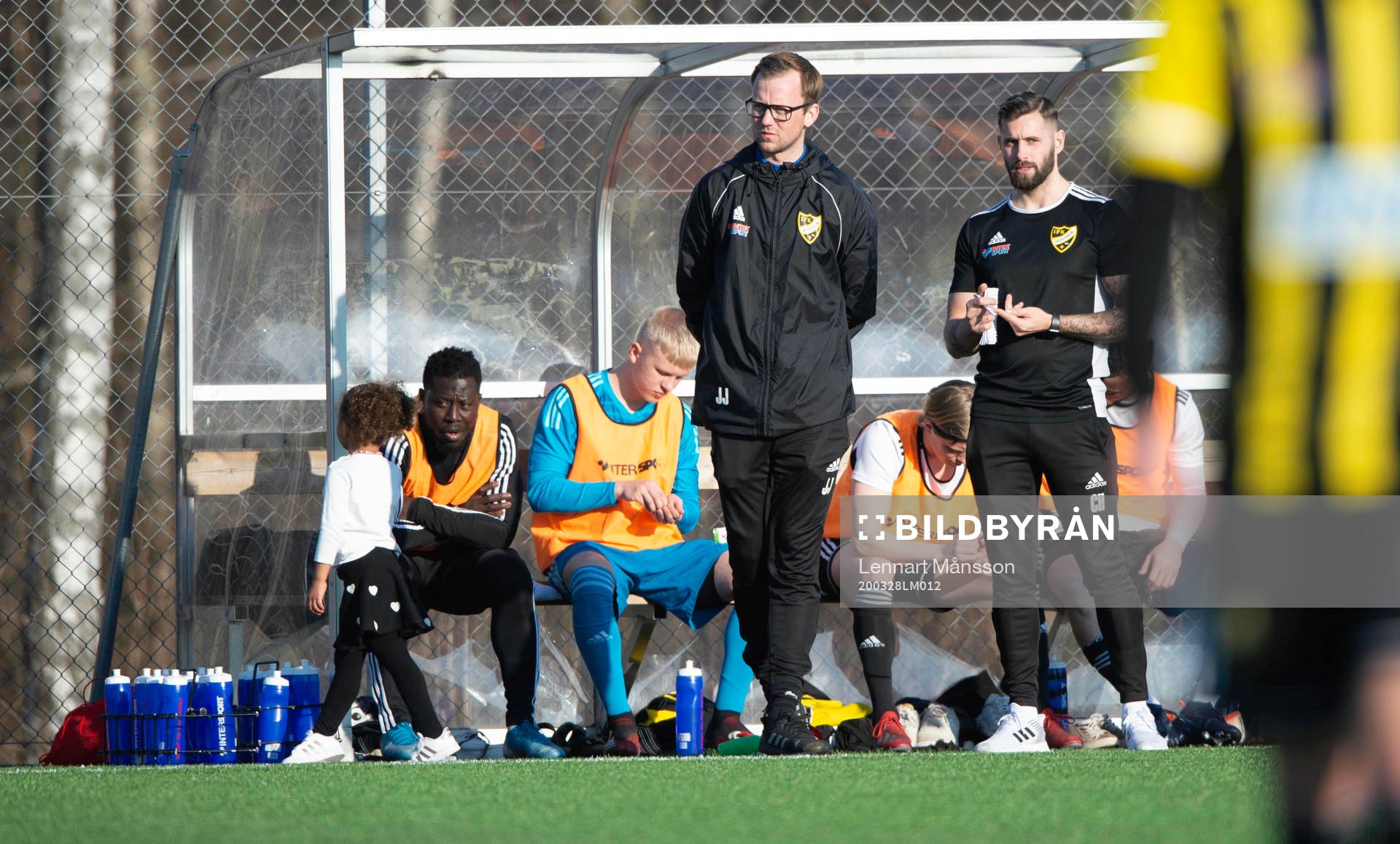i träningsmatchen mellan Nosaby IF och IFK Hässleholm i
