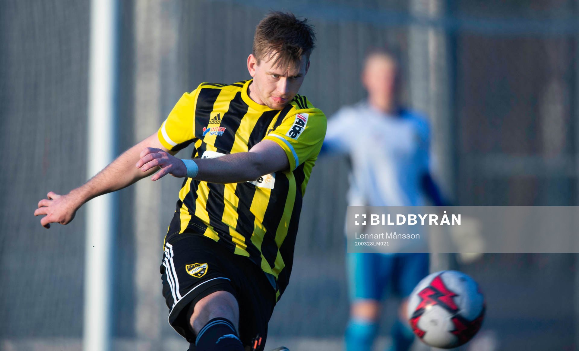i träningsmatchen mellan Nosaby IF och IFK Hässleholm i