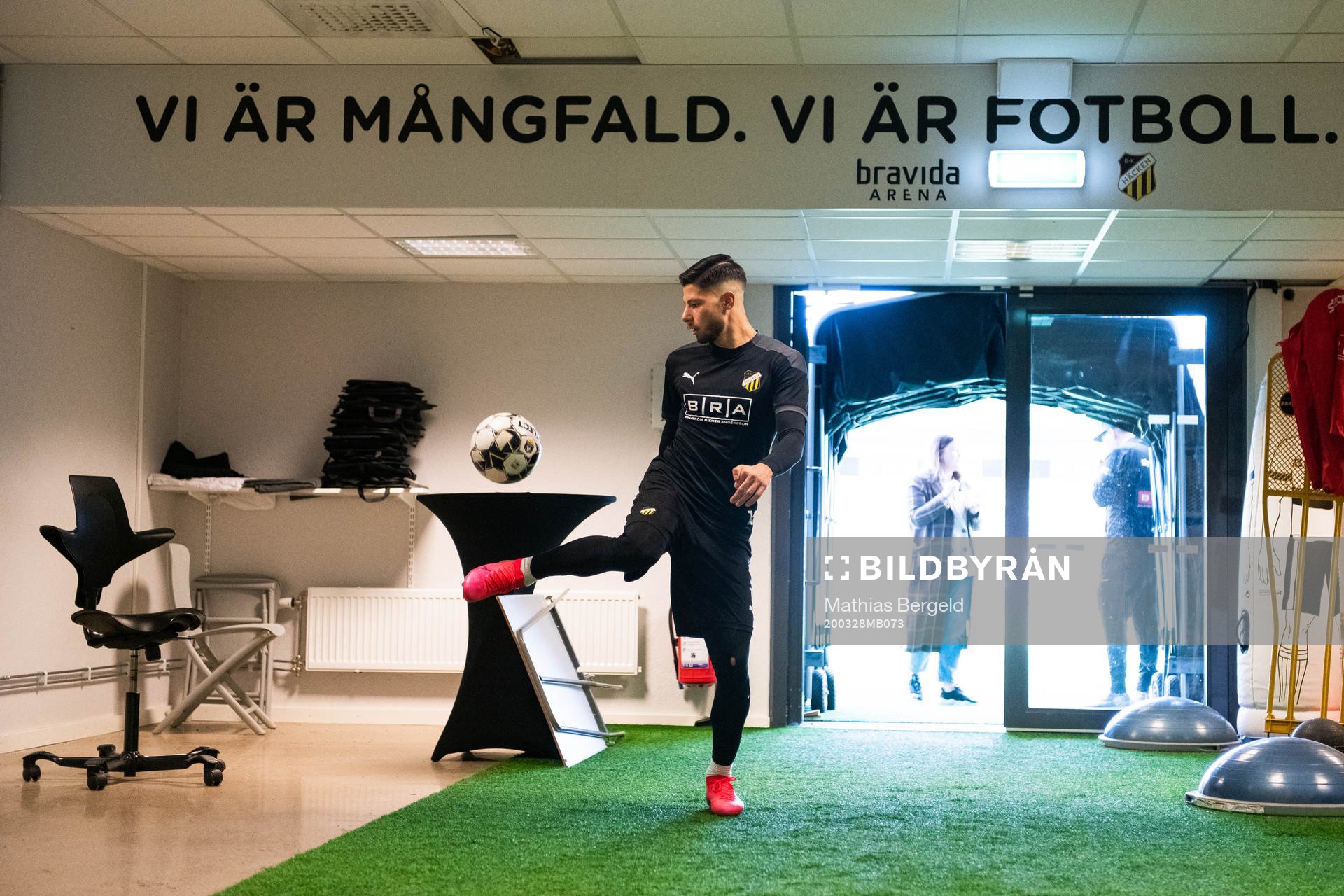 Häckens Kevin Yakob i spelargången