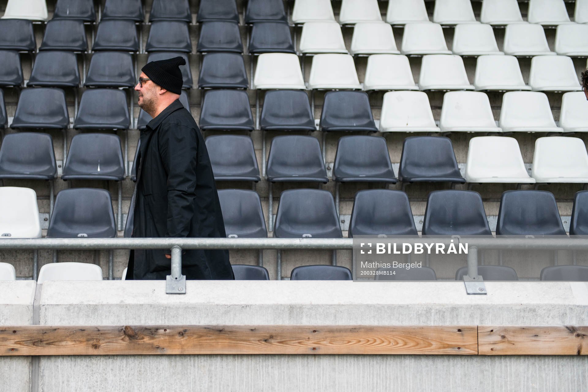 Utsiktens tränare Bosko Orovic efter träningsmatchen i fotboll mellan Häcken och Utsikten den 28 mars 2020 i Göteborg.