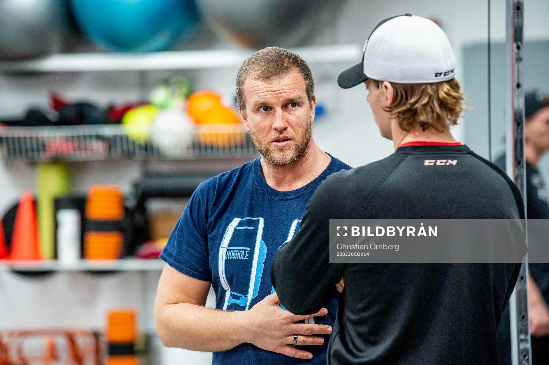 Fystränare Freddie Sjögren och Albin Blomqvist,