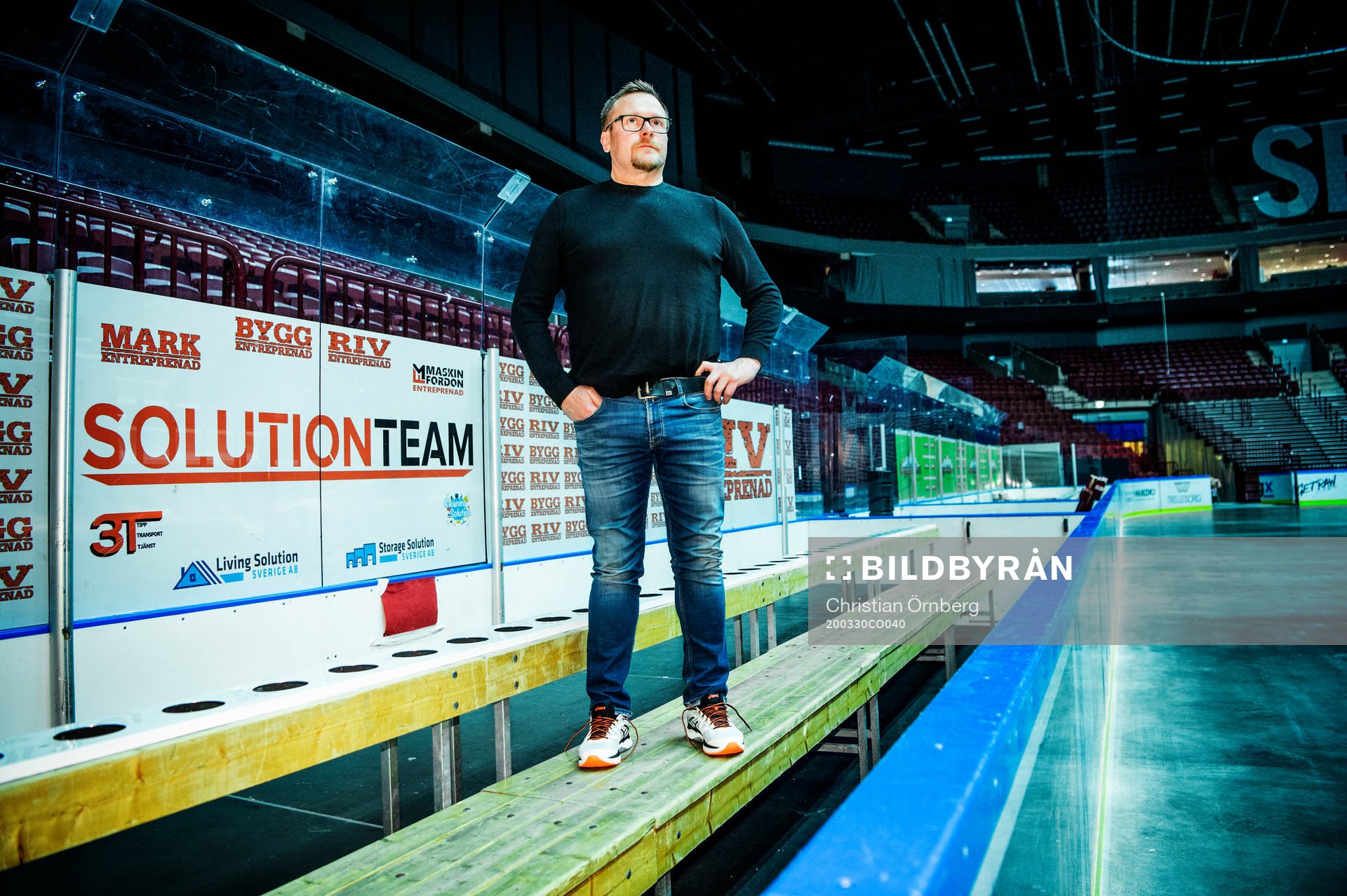 Tränare Joakim Fagervall i Malmö arena