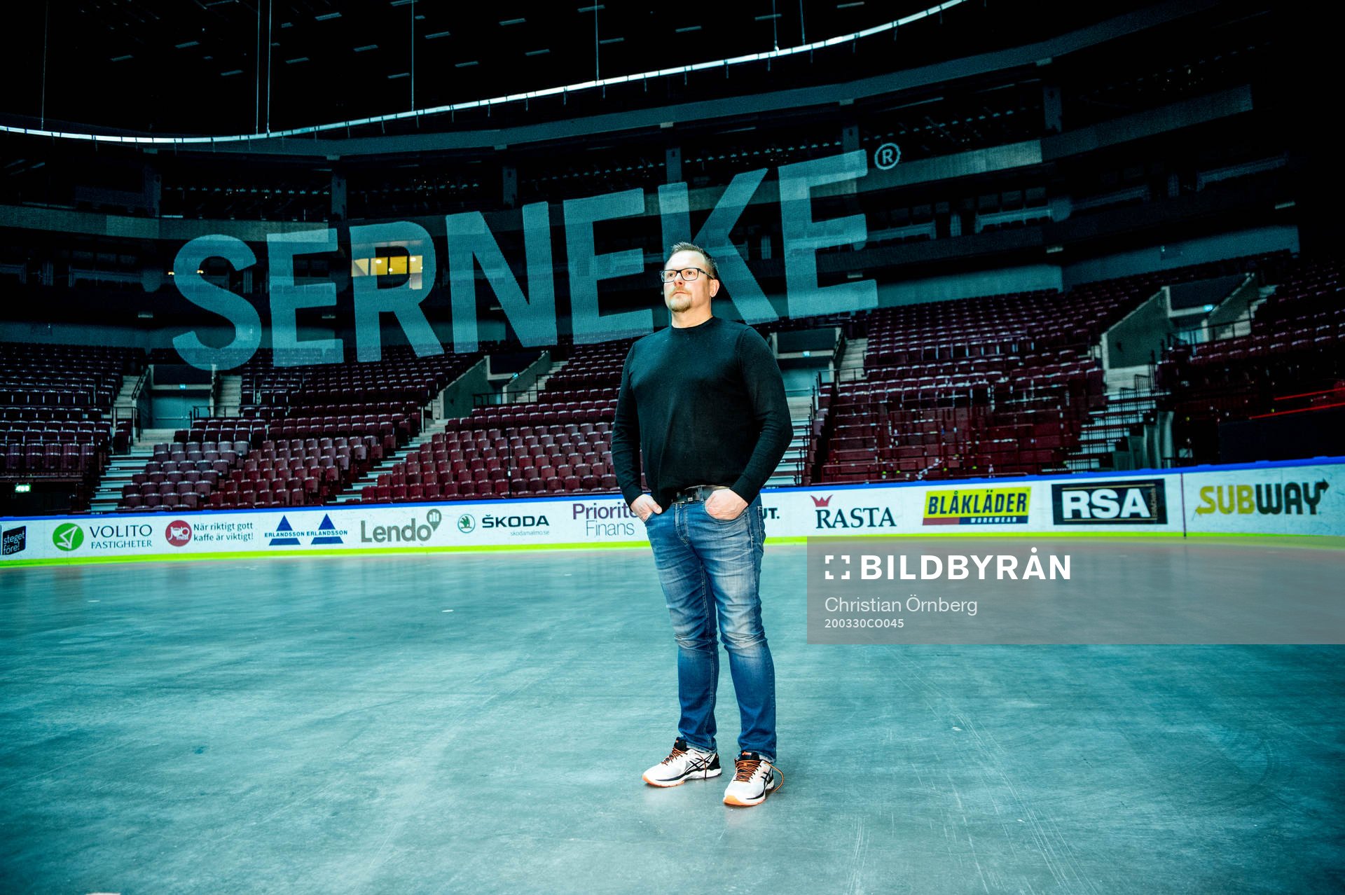 Tränare Joakim Fagervall i Malmö arena