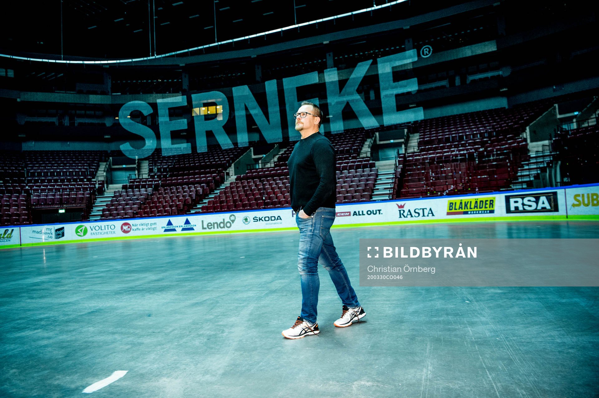 Tränare Joakim Fagervall i Malmö arena