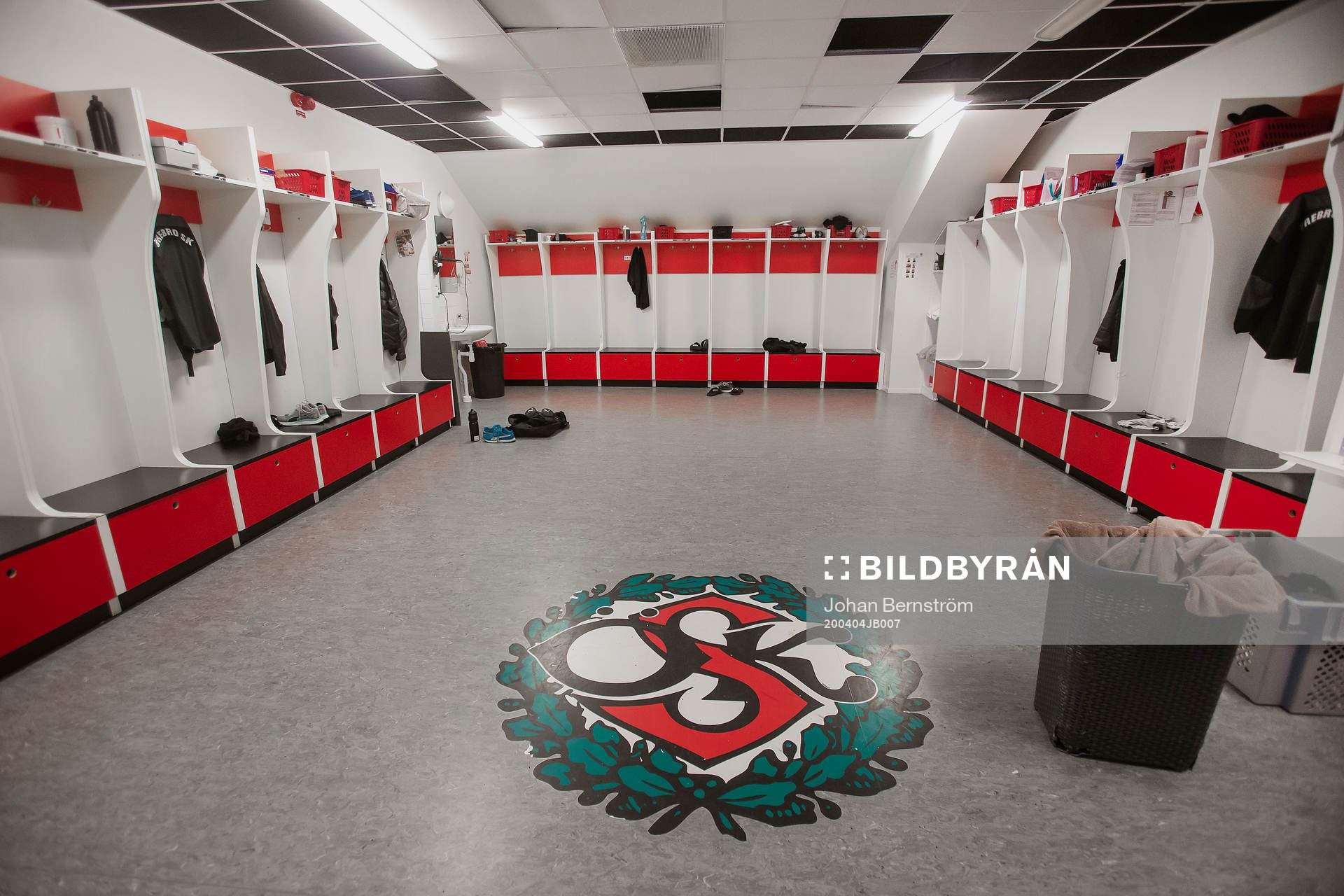 Players dressing room at Behrn Arena as the coronavirus,