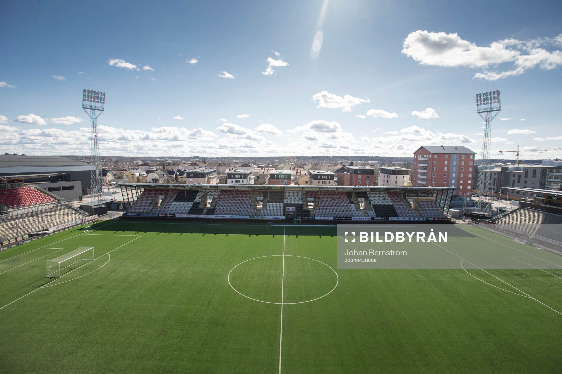 Interior view of Behrn Arena as the coronavirus, COVID-19,