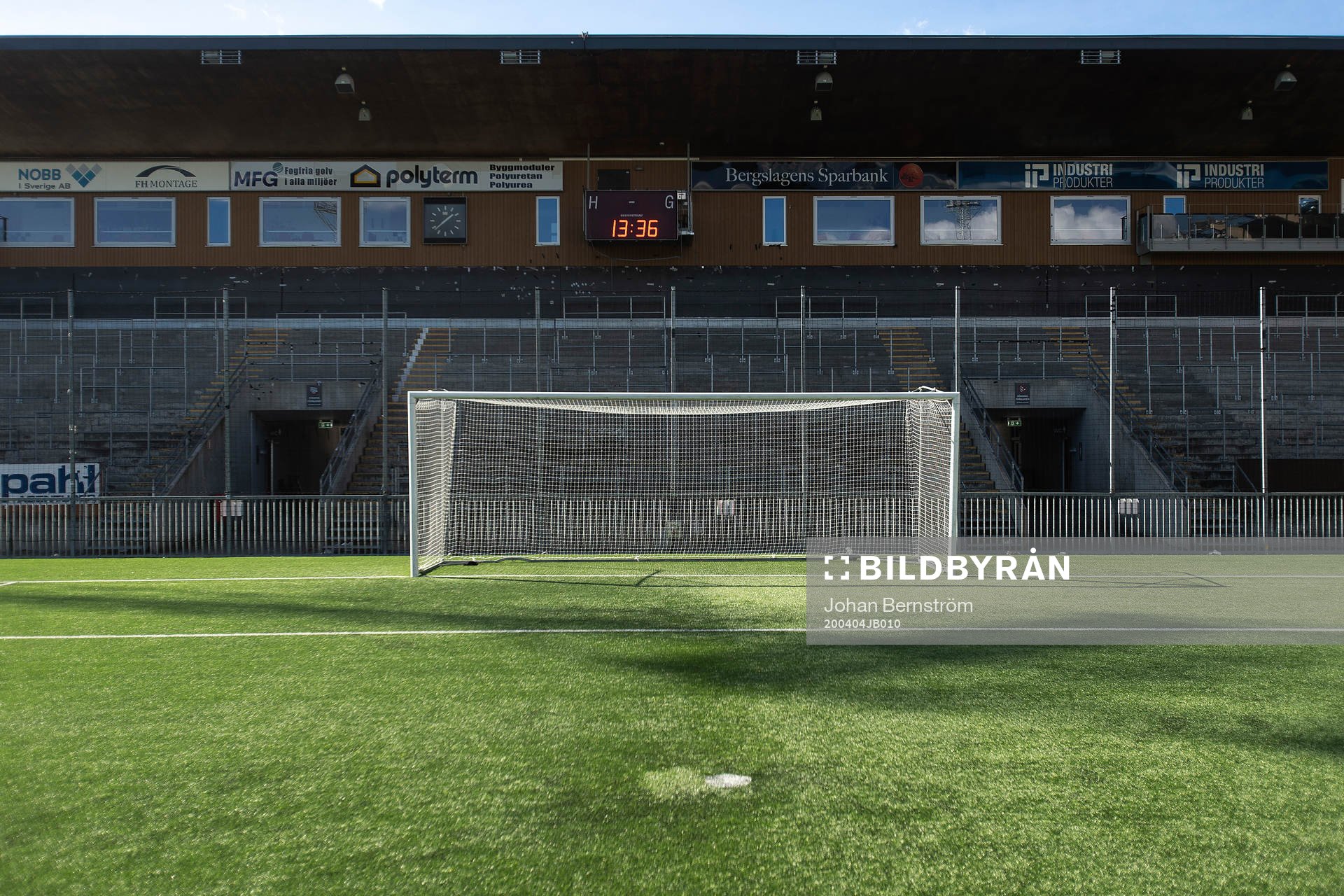 Interior view of Behrn Arena as the coronavirus, COVID-19,