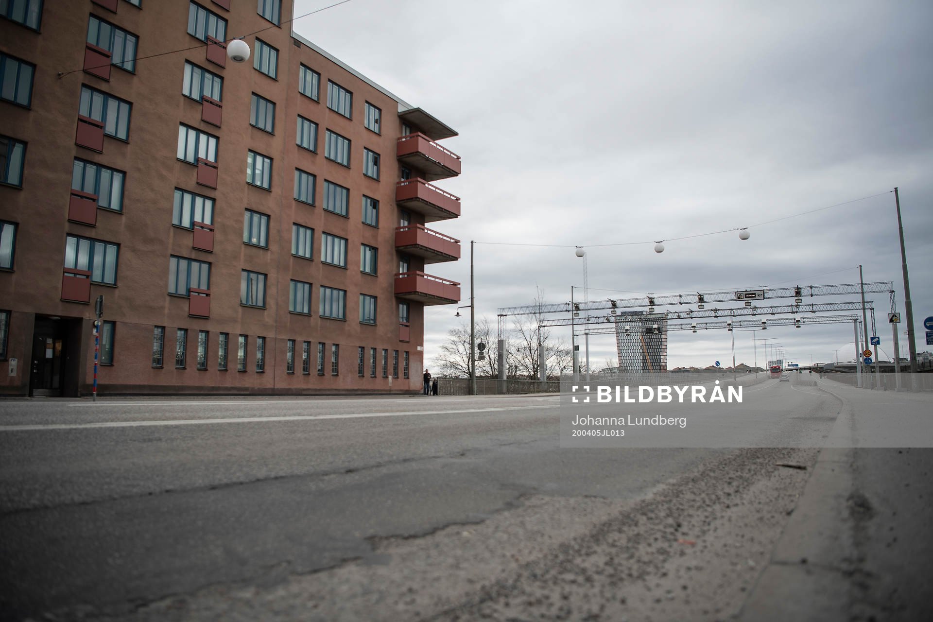 The Skanstull bridge as the coronavirus, COVID-19, outbreak