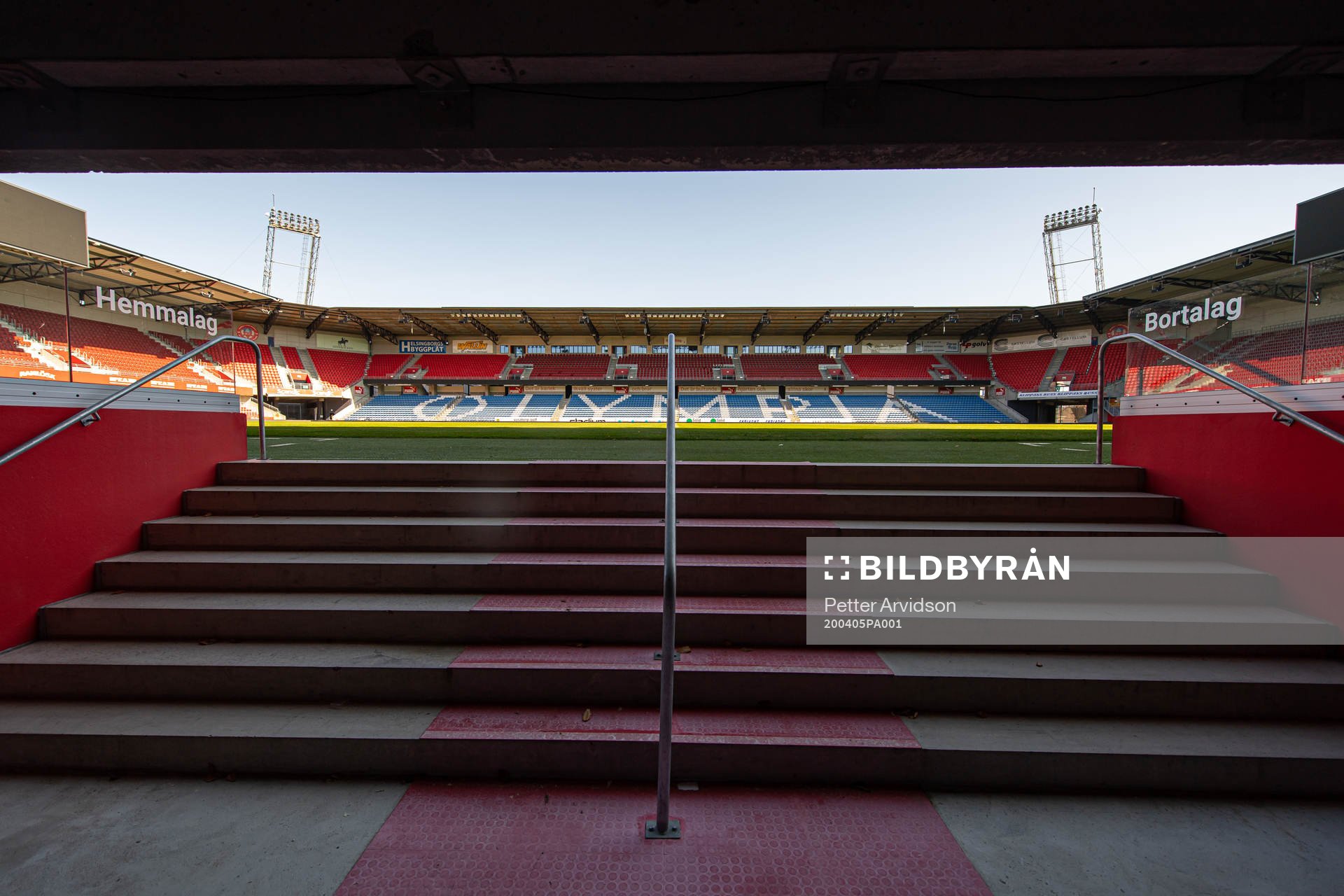 View of the player tunnel at Olympia as the coronavirus,