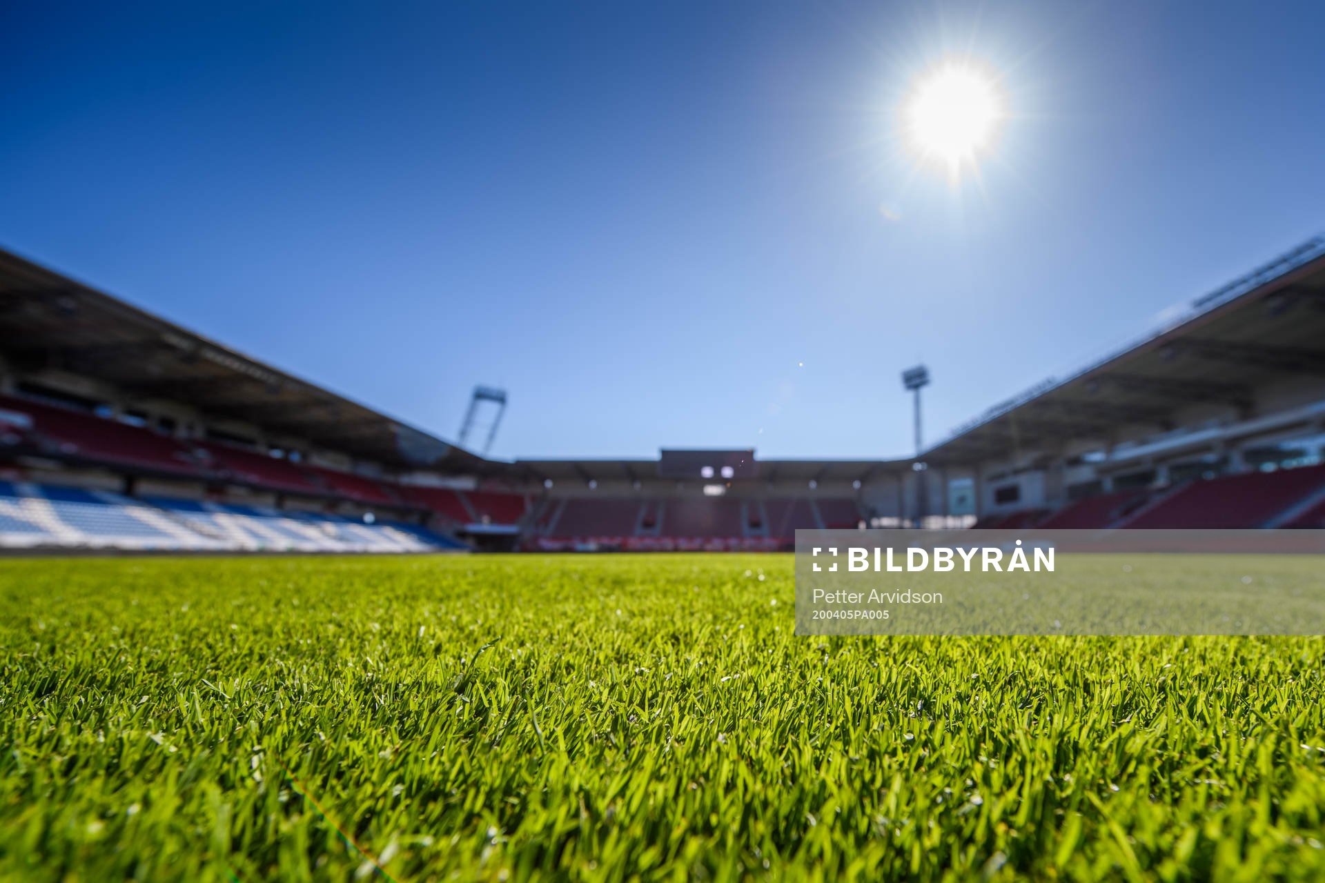 View of the turf at Olympia as the coronavirus, COVID-19,