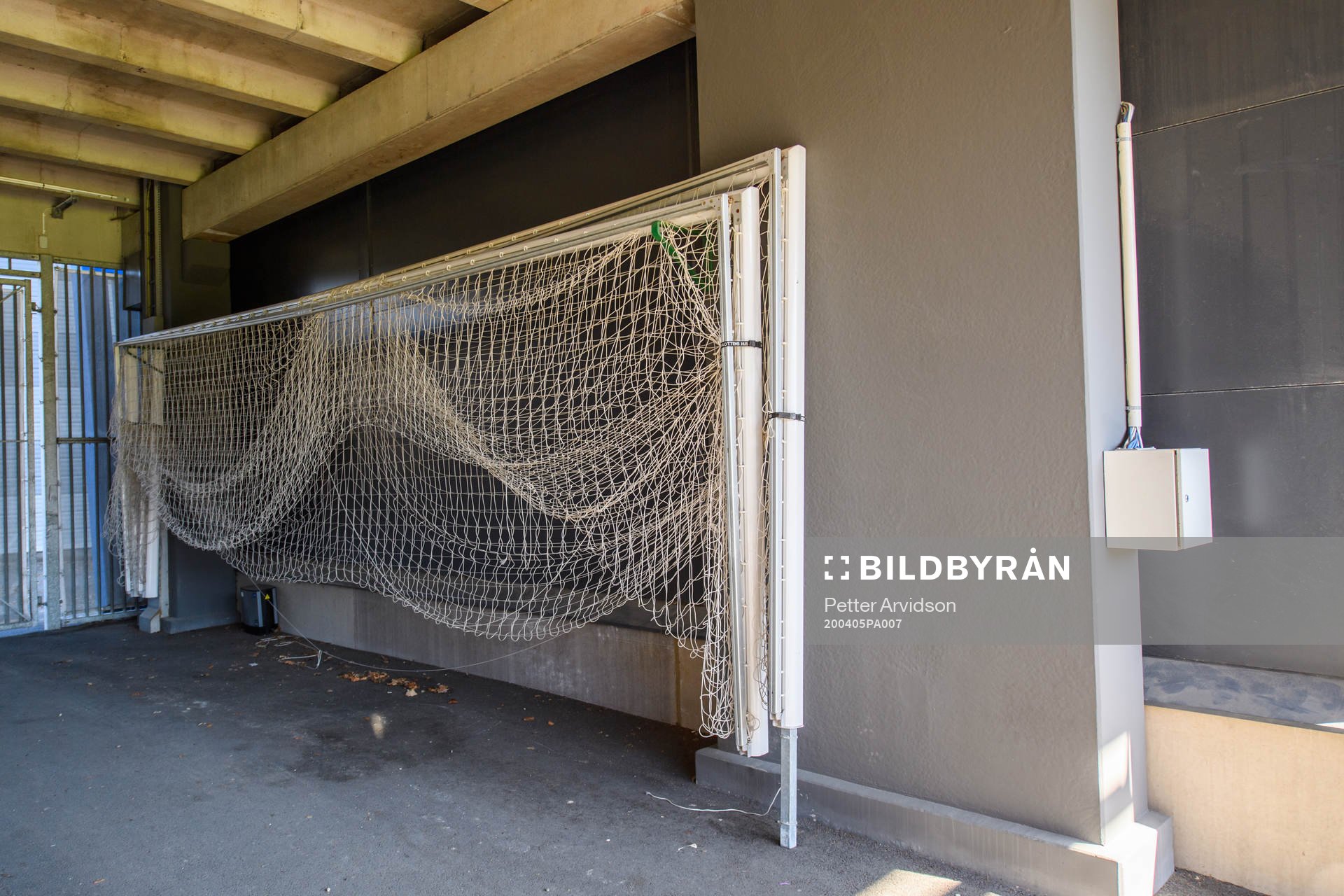 A goal is set aside at Olympia as the coronavirus,