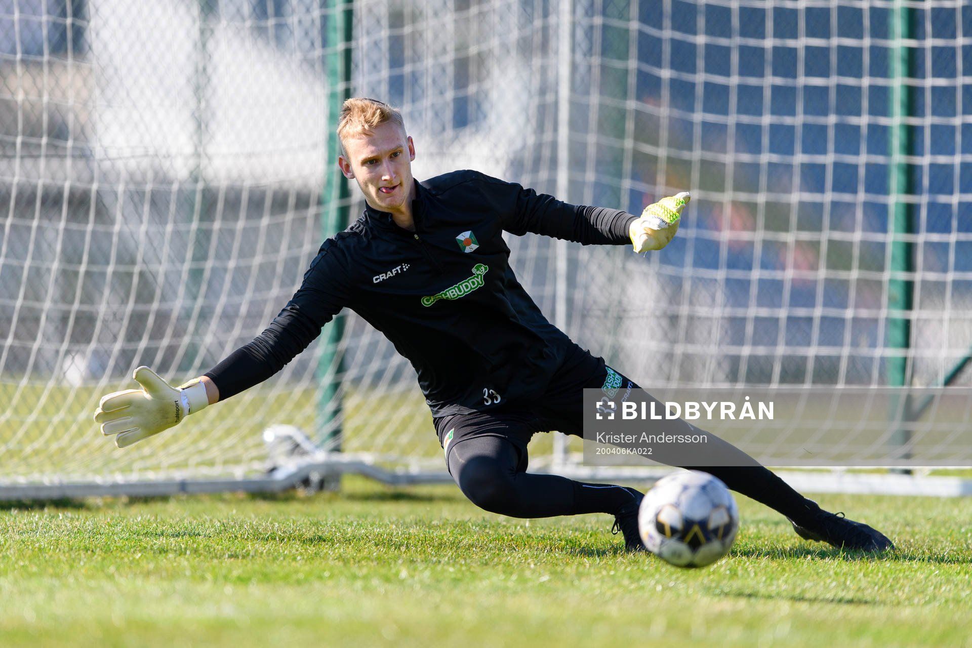 Varbergs målvakt Albin Svensson