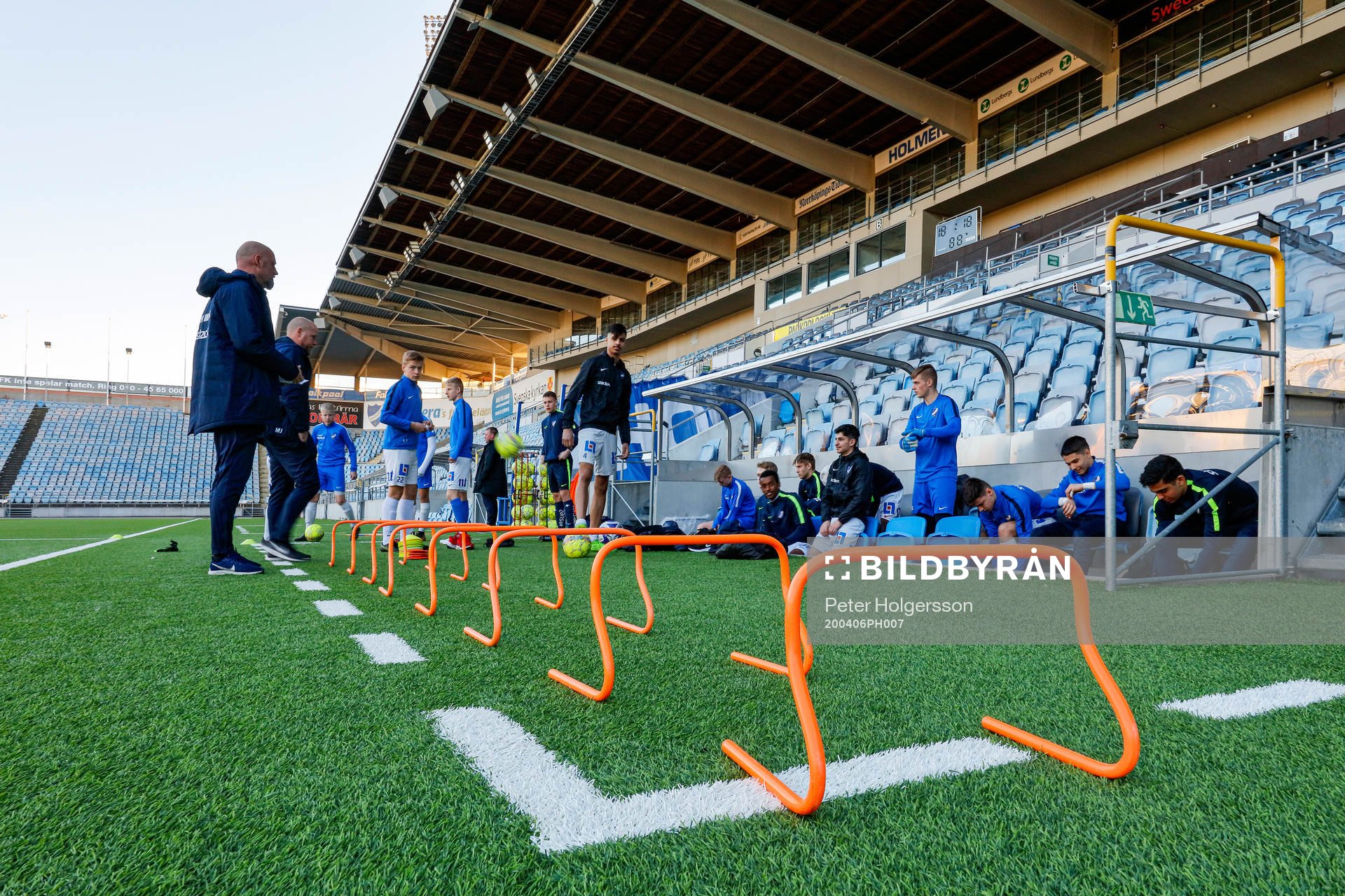 IFK Norrköping’s youth team P16 prepares for training at