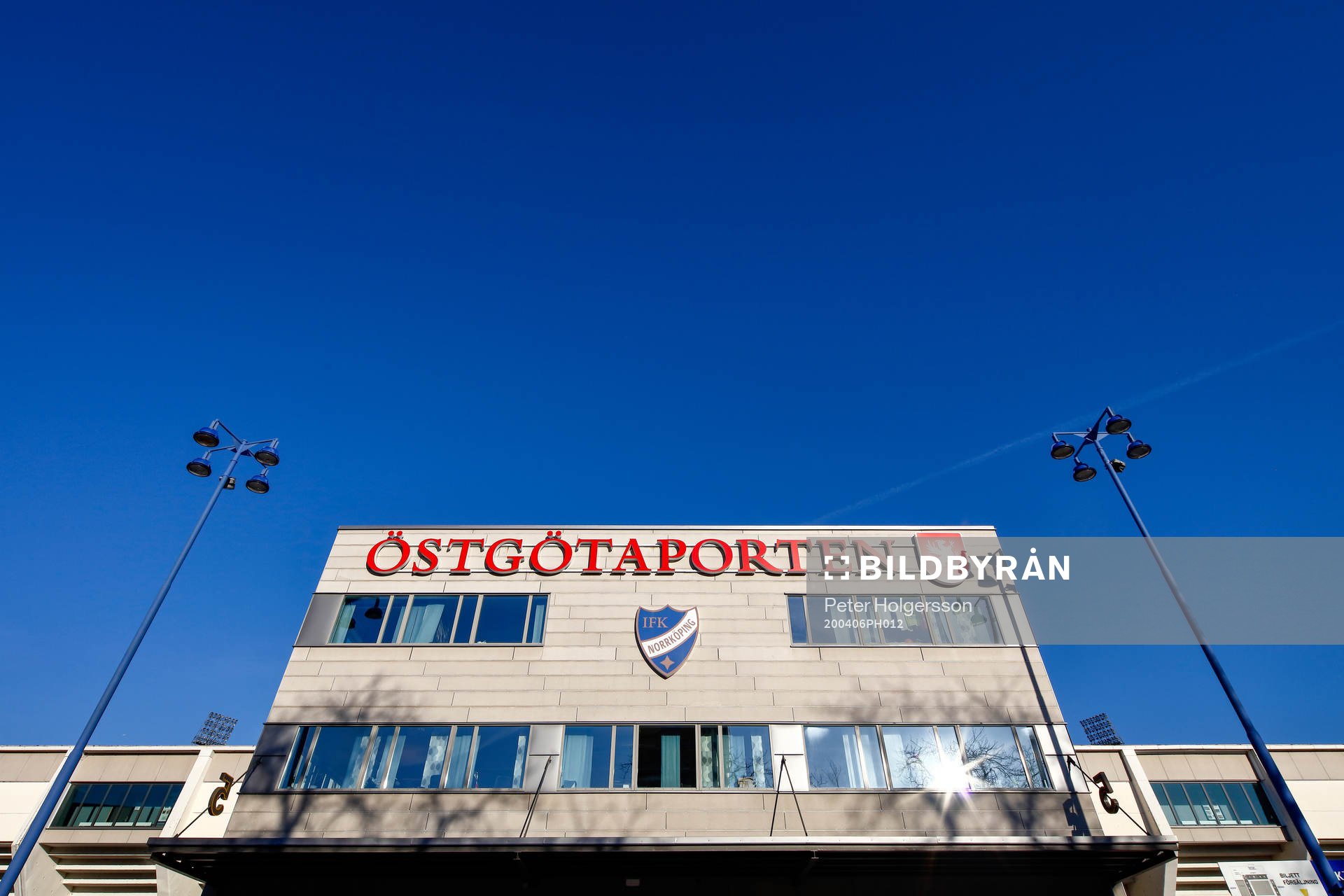 Exterior view of Östgötaporten as the coronavirus,