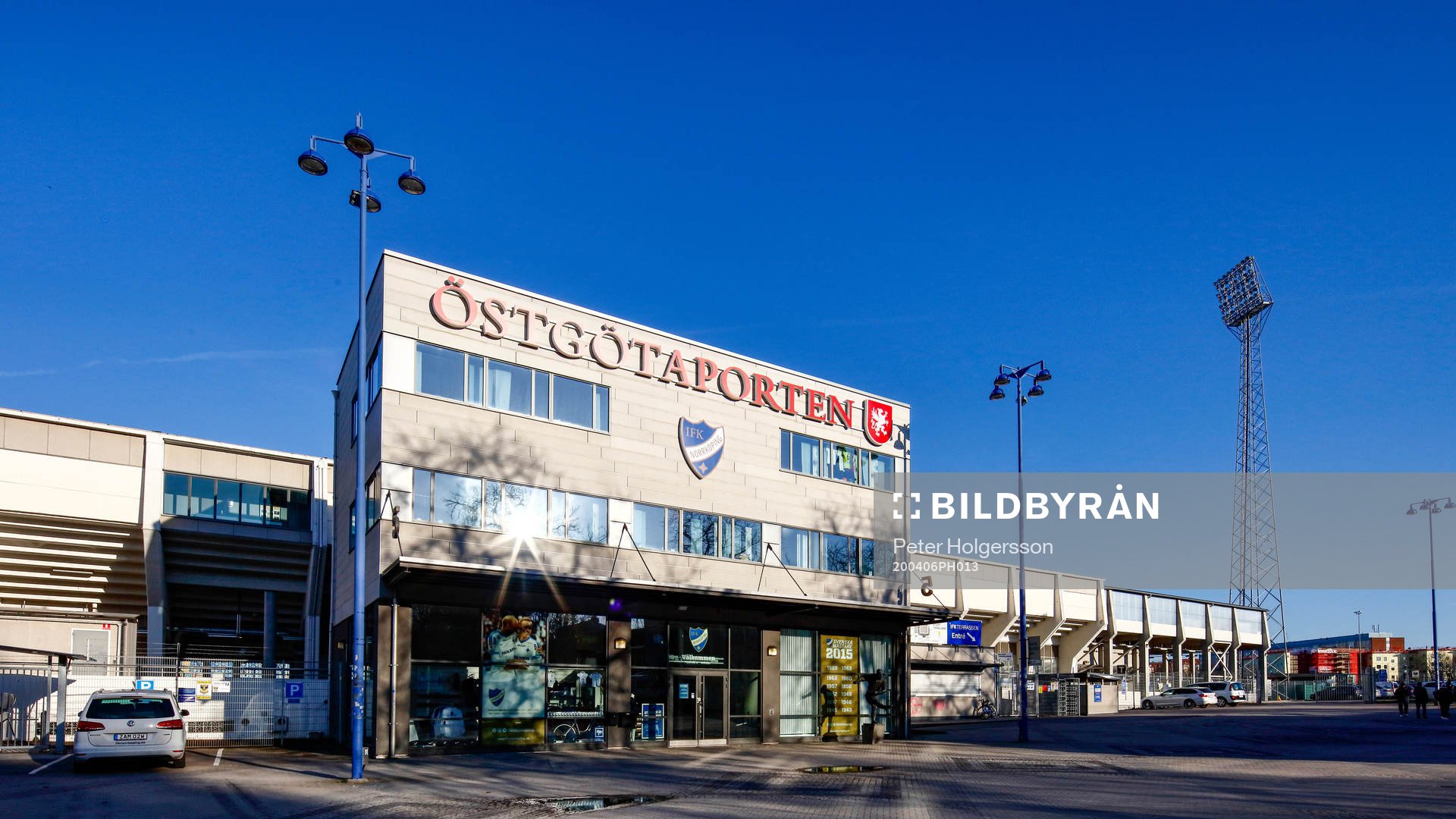 Exterior view of Östgötaporten as the coronavirus,