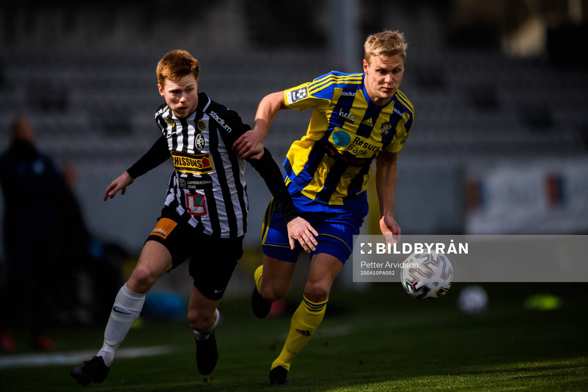 Landskronas Dennis Olofsson och Eskilsminnes Jonatan Persson