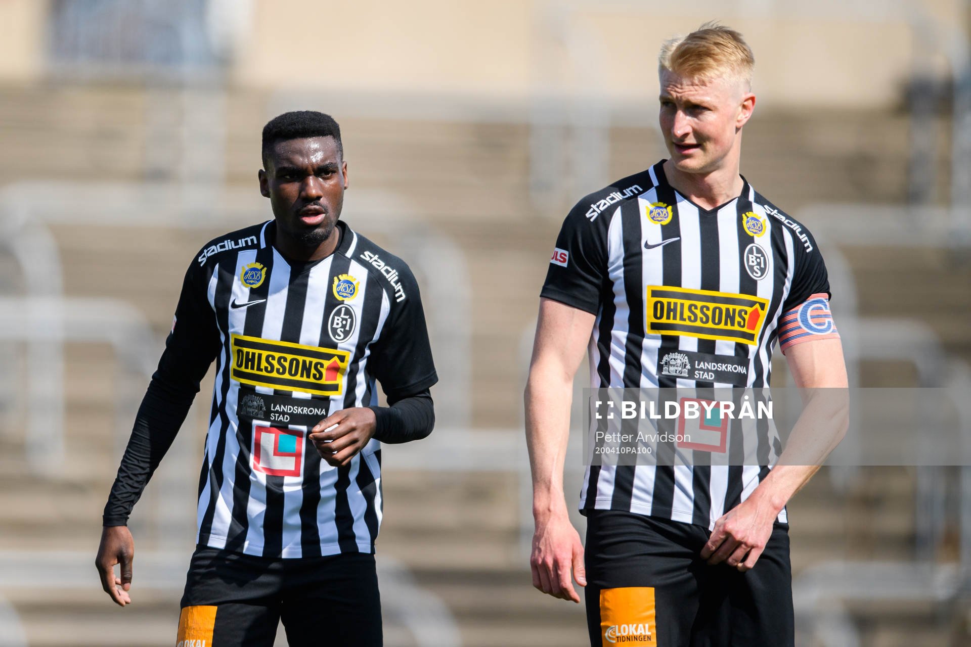 Landskronas Patrick Nwadike och Viktor Wihlstrand