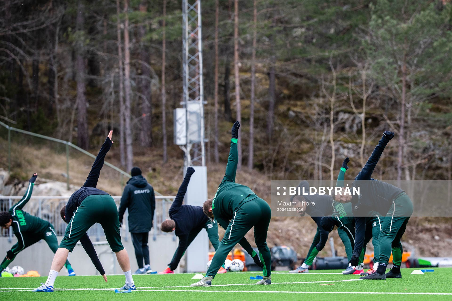 Zlatan Ibrahimovic participate in a practice with Hammarby