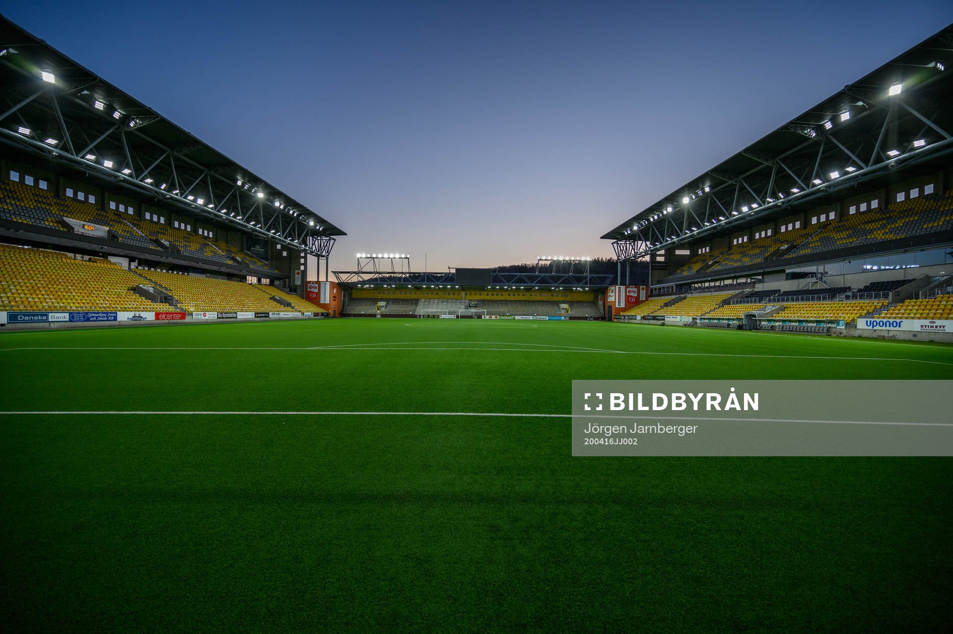 Borås arenas nya LED belysning