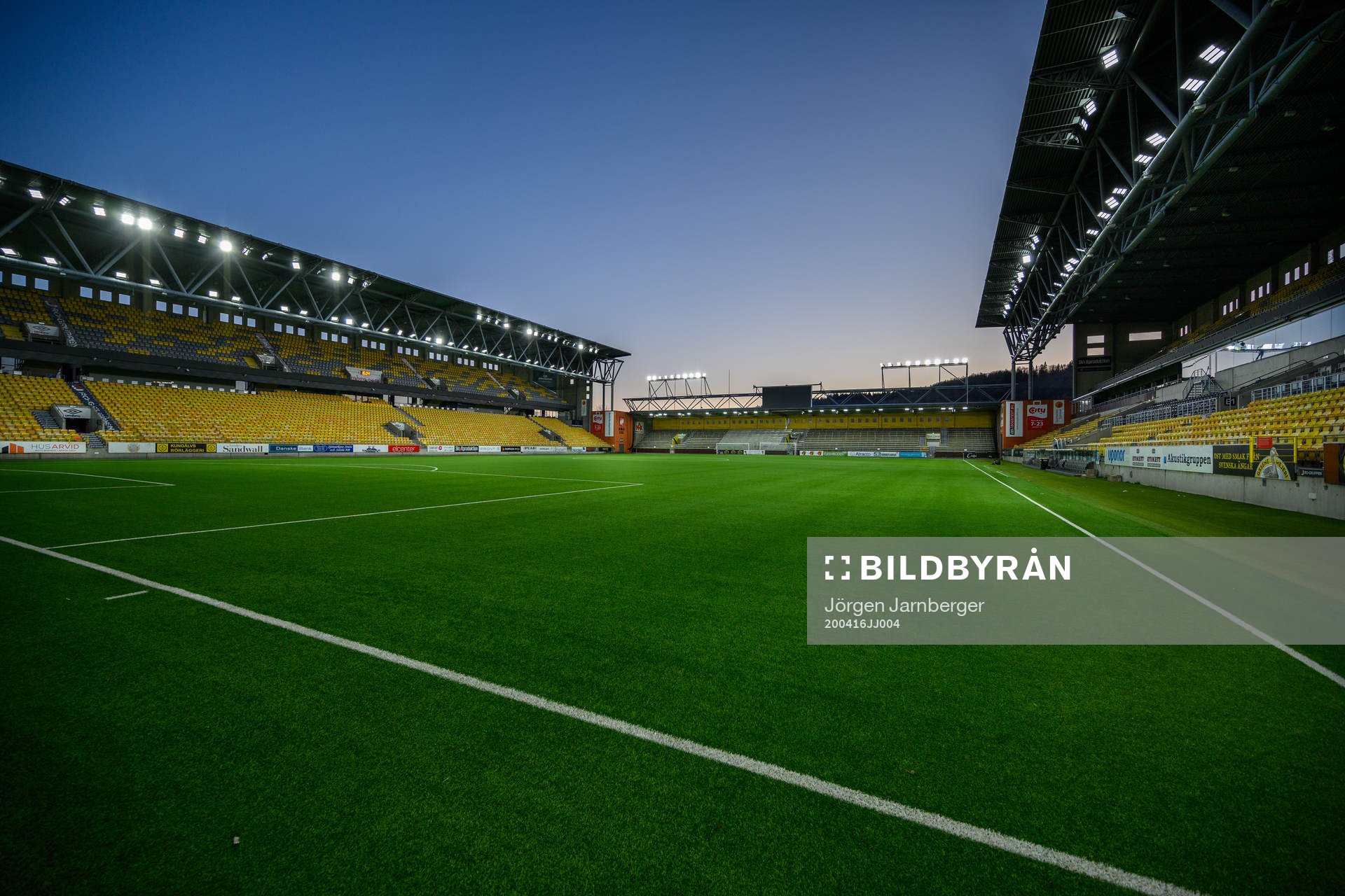 Borås arenas nya LED belysning