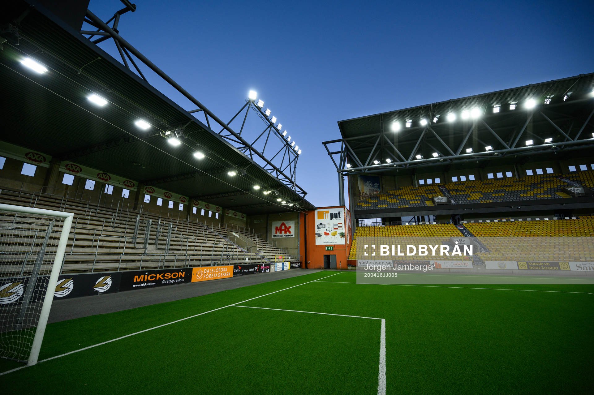 Borås arenas nya LED belysning