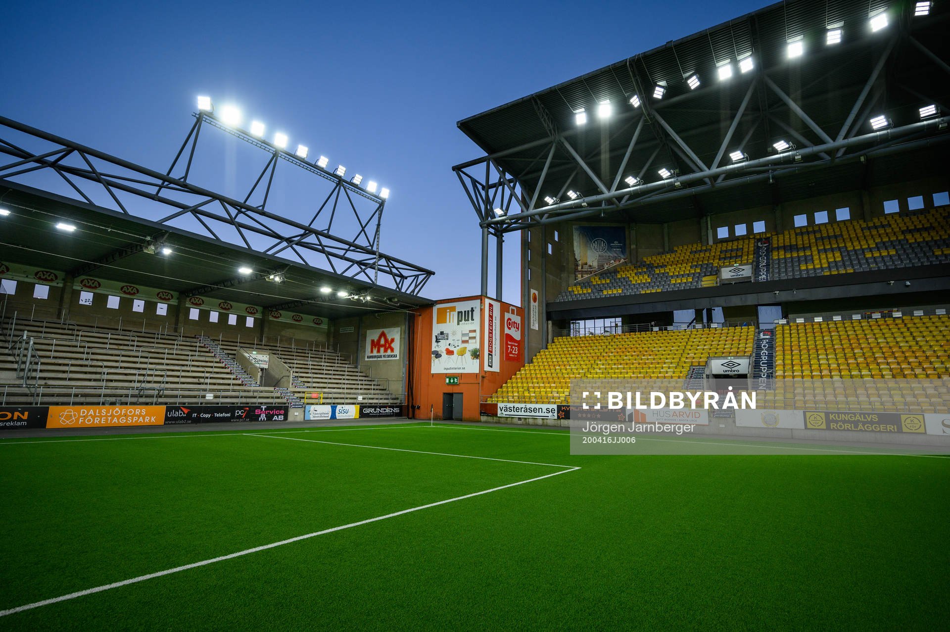 Borås arenas nya LED belysning