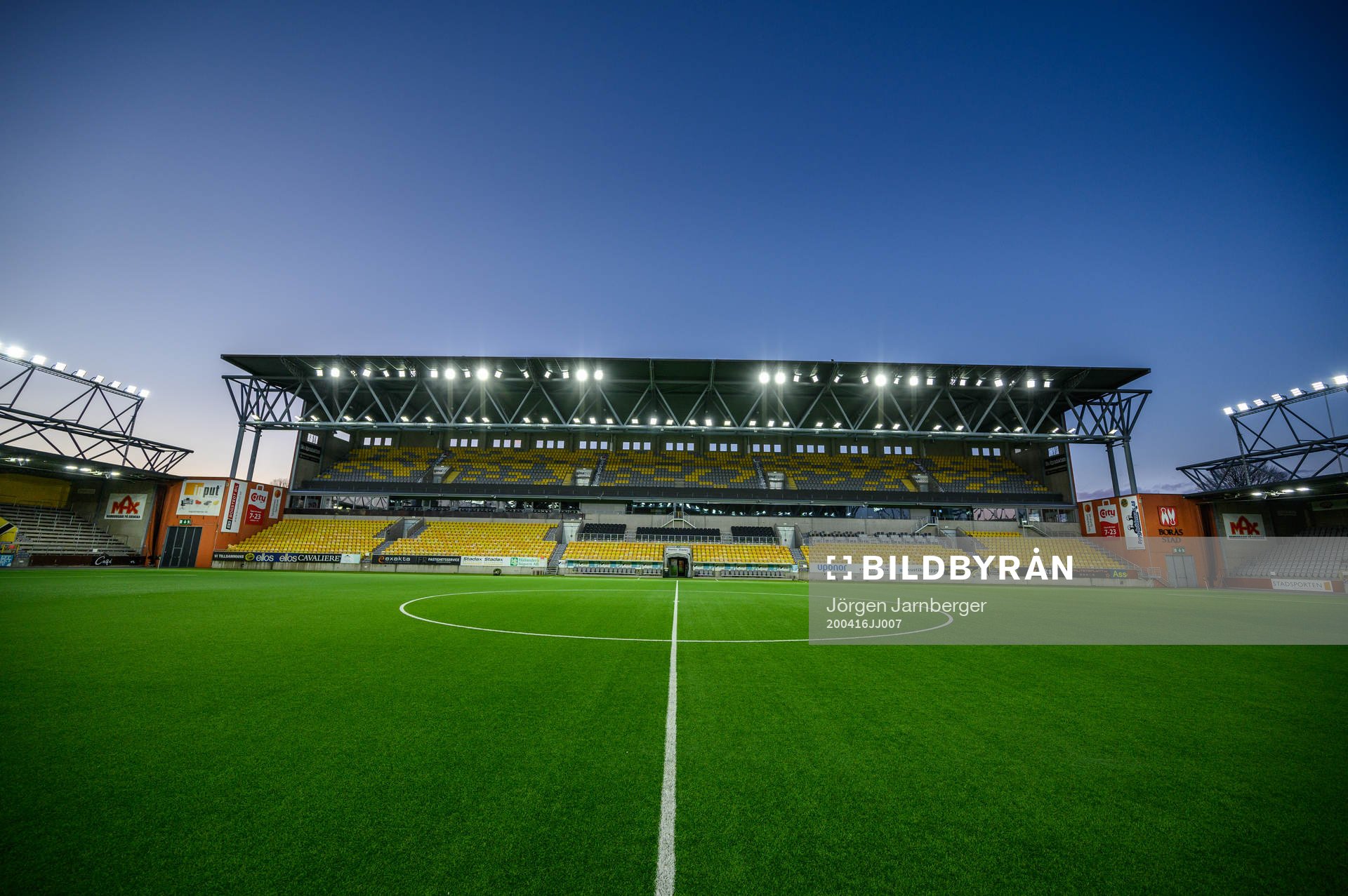Borås arenas nya LED belysning