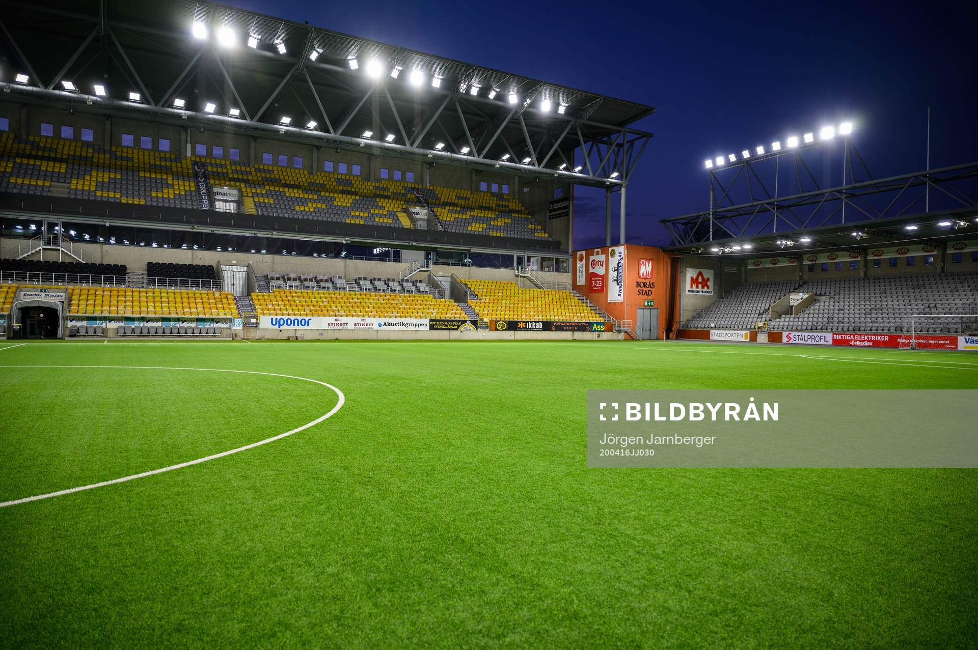 Borås arenas nya LED belysning