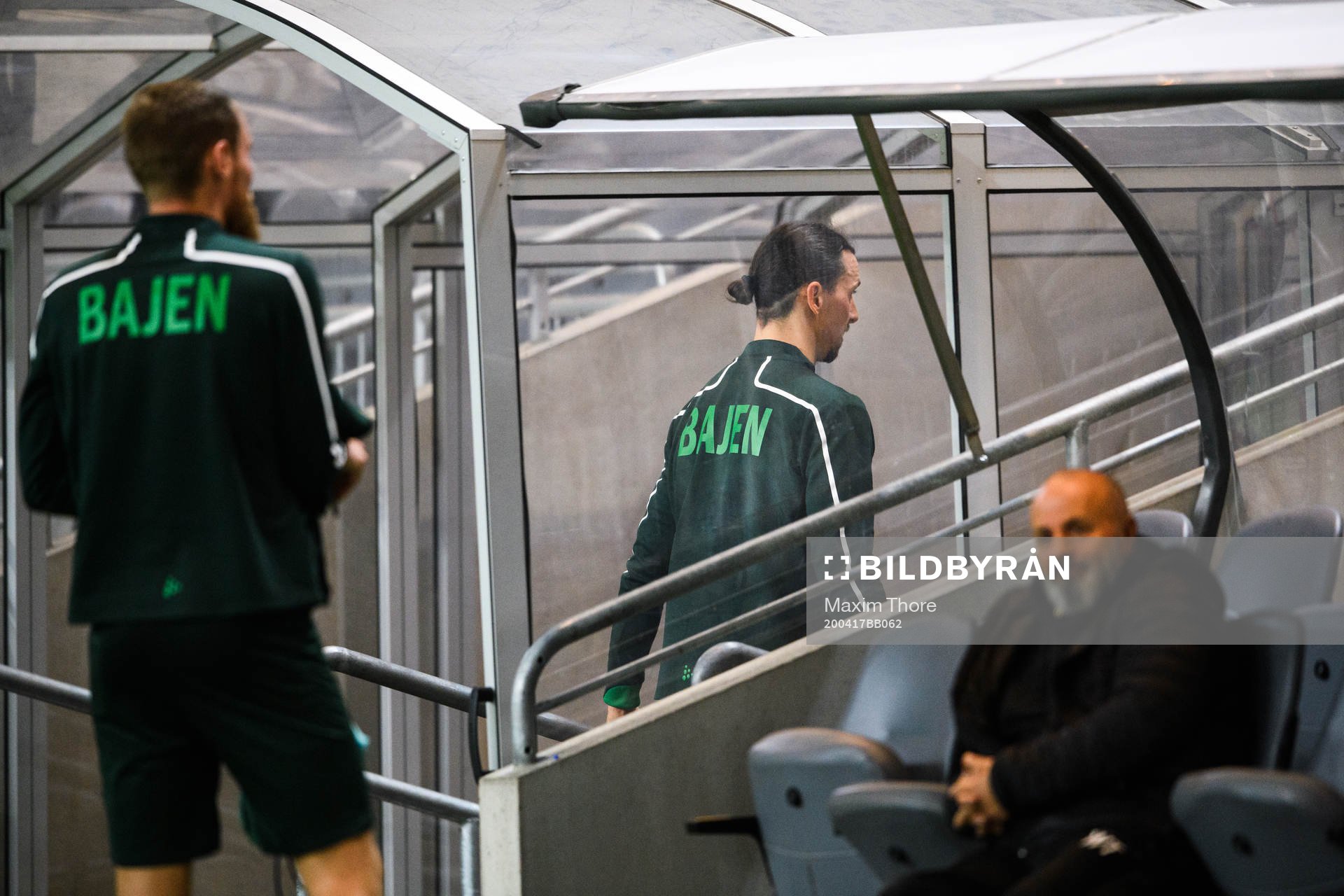 Zlatan Ibrahimovic participates in a training session with