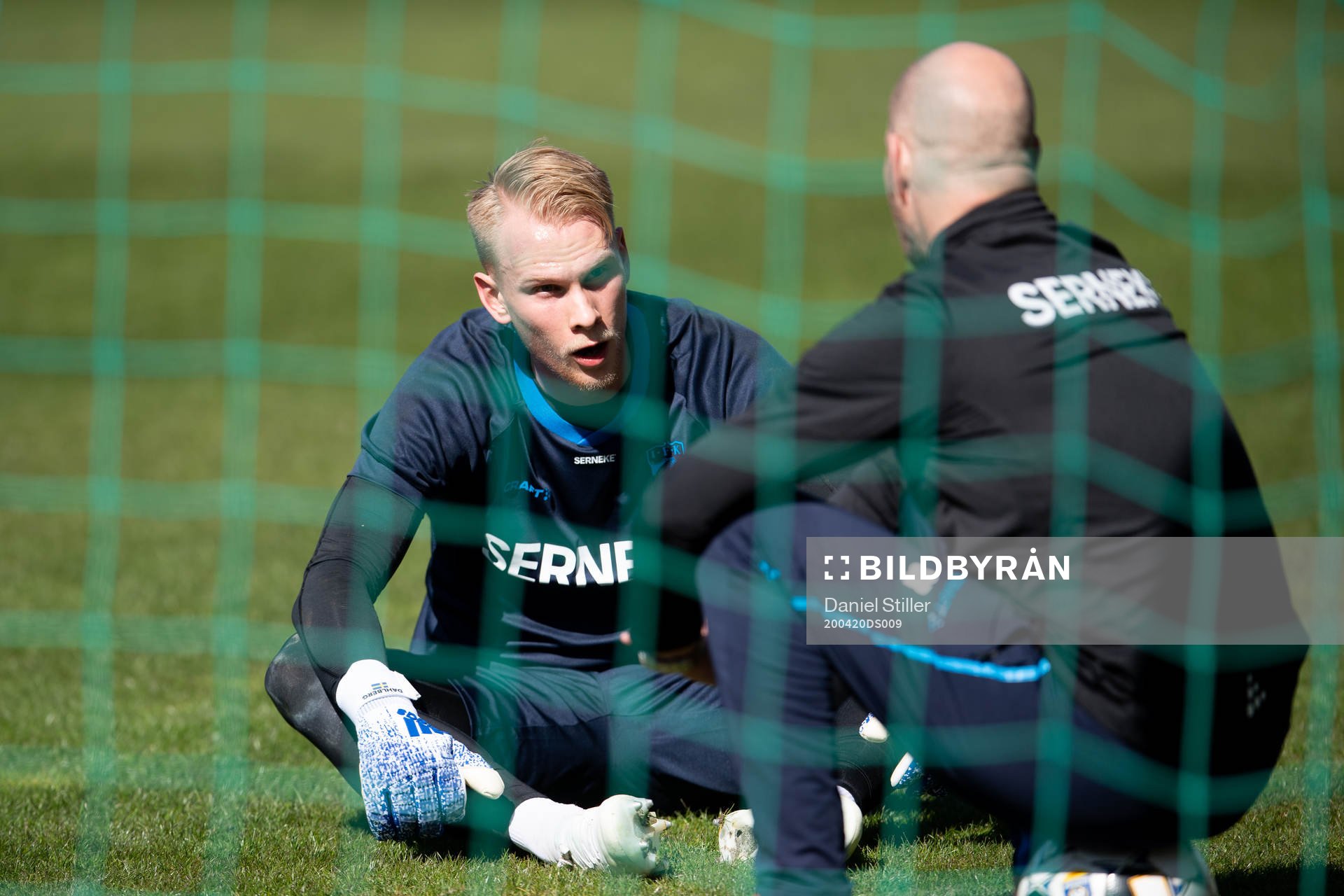 Pontus Dahlberg, tidigare målvakt hos Ifk Göteborg, under en träning den 20 april 2020 i Göteborg.