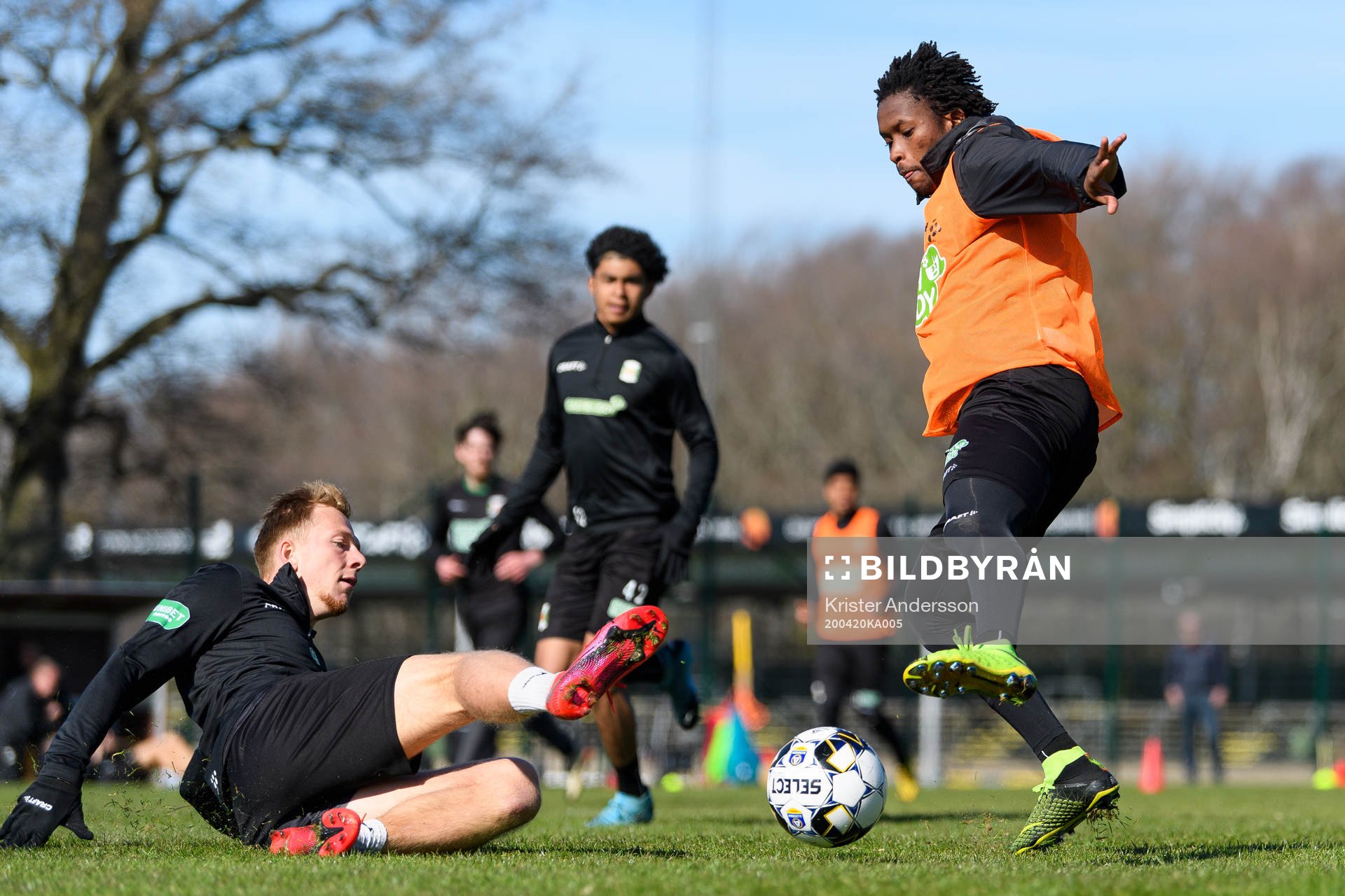 Varbergs Jesper Modig och Adama Fofana