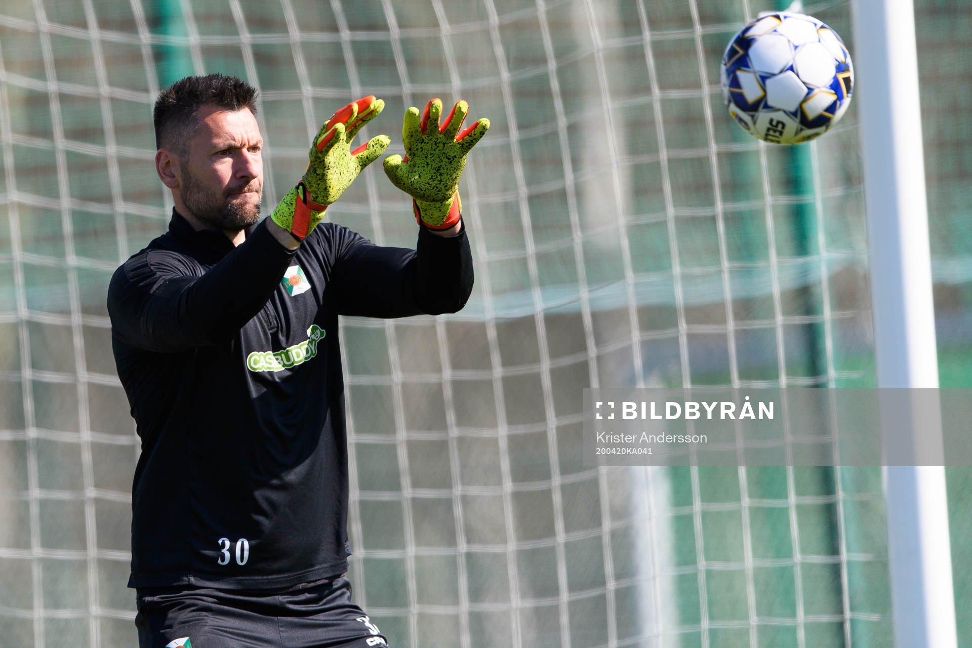 Varbergs målvakt Stojan Lukic