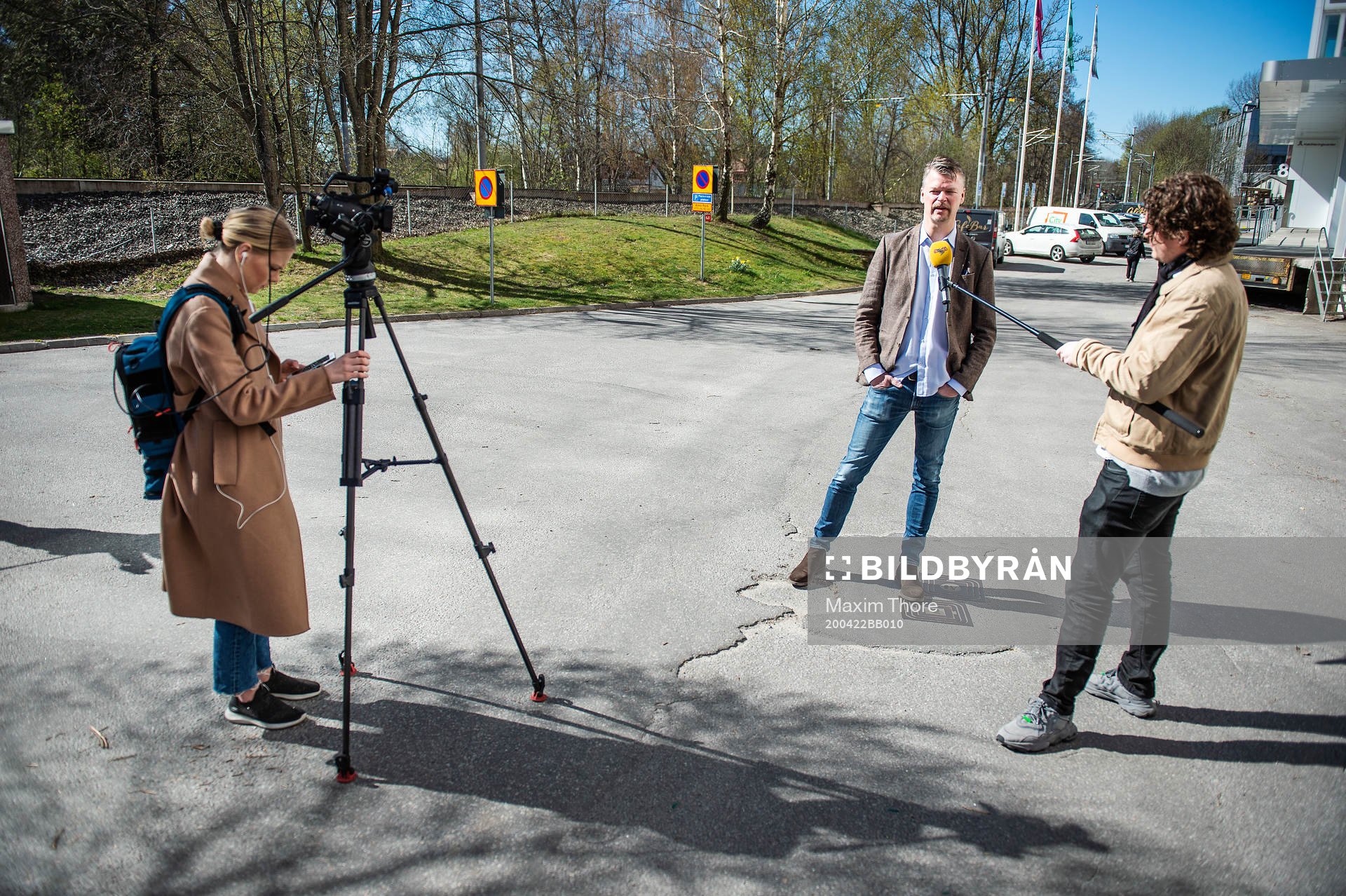 Expressens Tomas Pettersson pratar när Expressen sänder tv