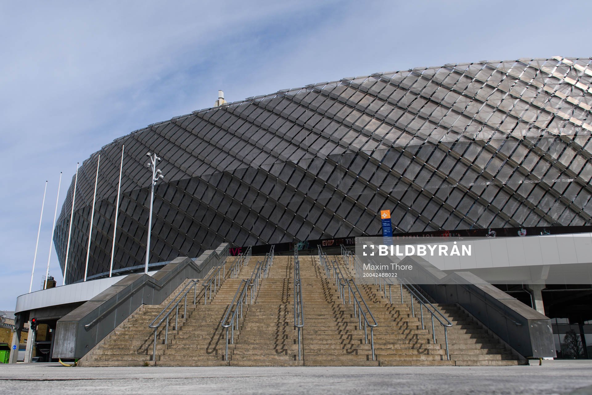 Exteriör av Tele2 Arena