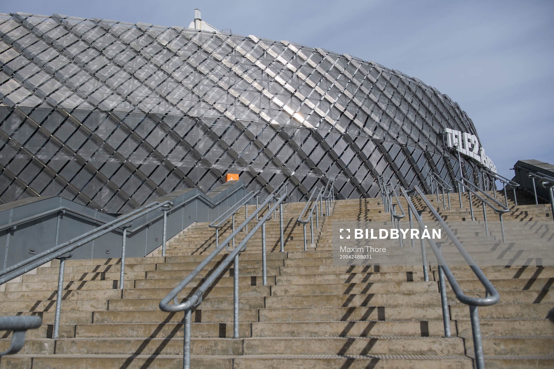Exteriör av Tele2 Arena