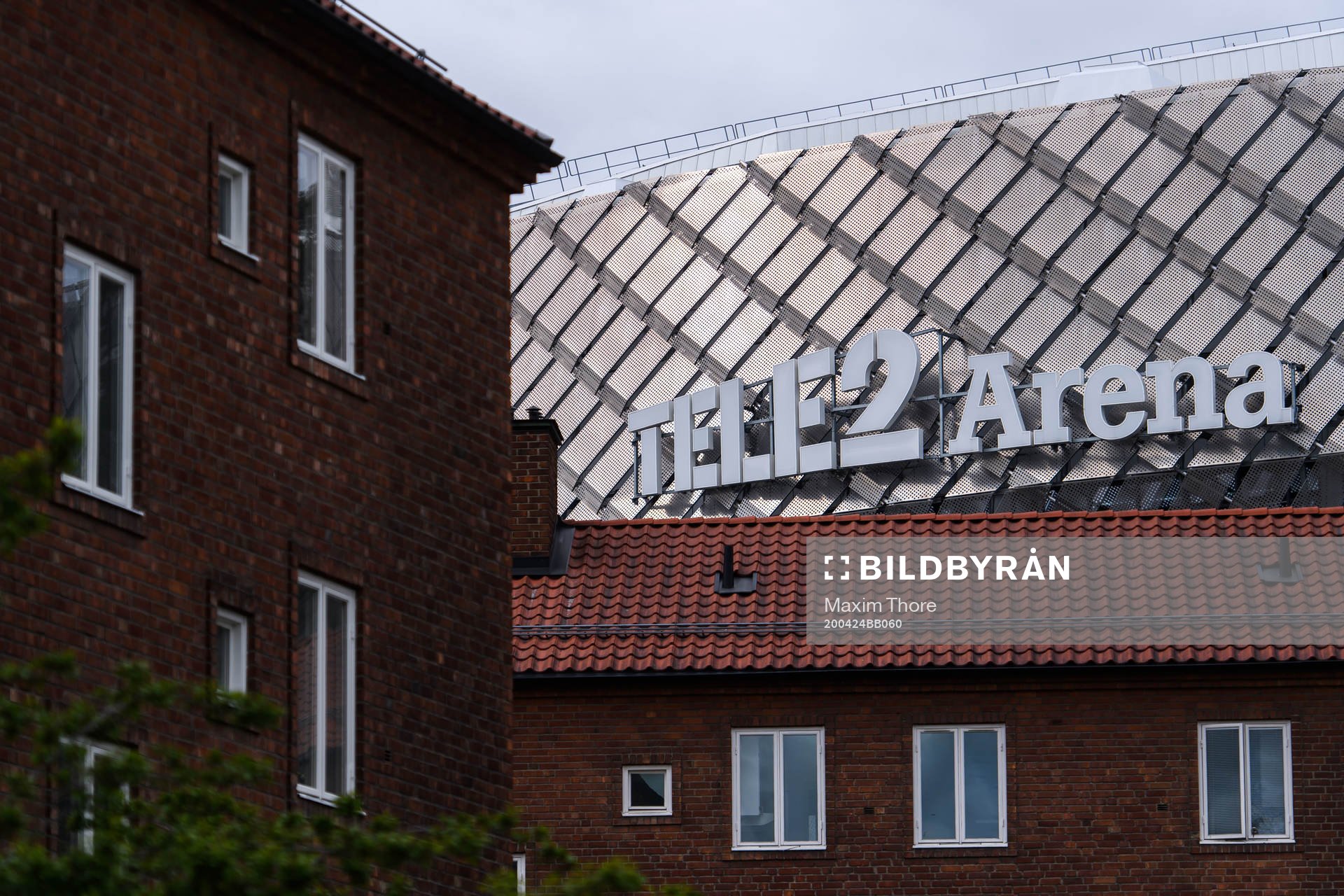 Exteriör av Tele2 Arena