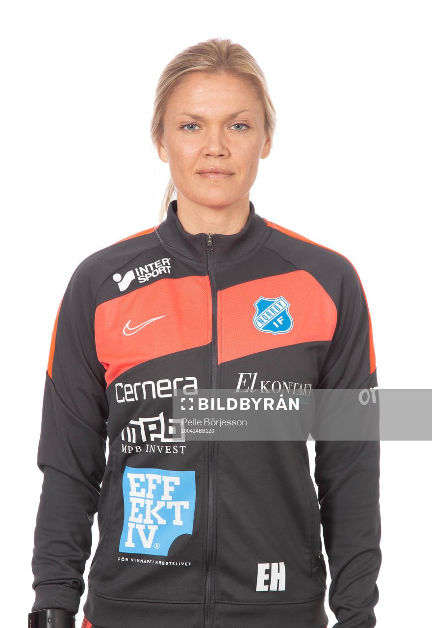 Norrby:s Fystränare Elin Hegestrand poserar för ett porträtt den 24 April 2020 i Borås.
