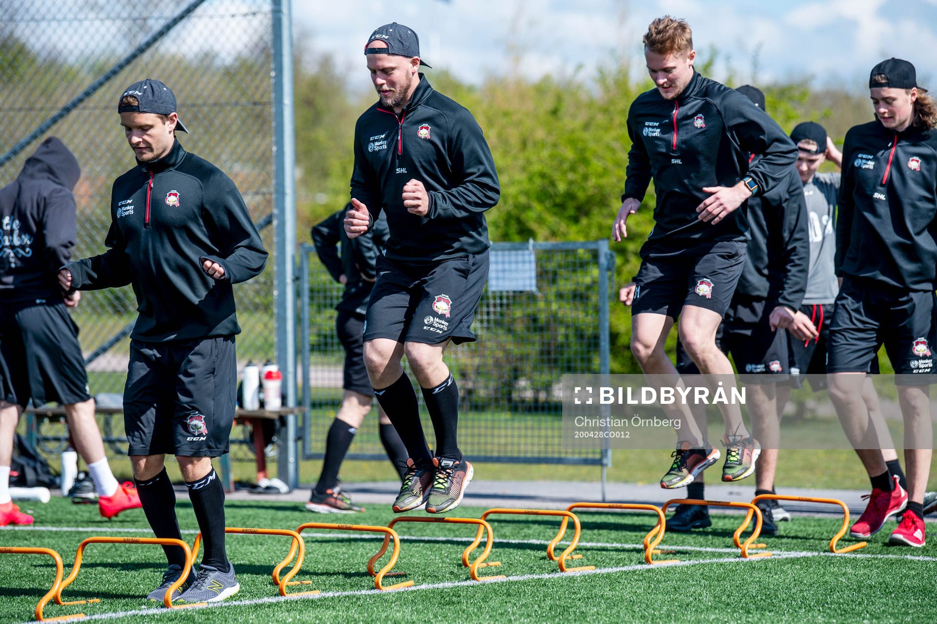 Johan Olofsson, Victor Backman, målvakt Lars Volden och