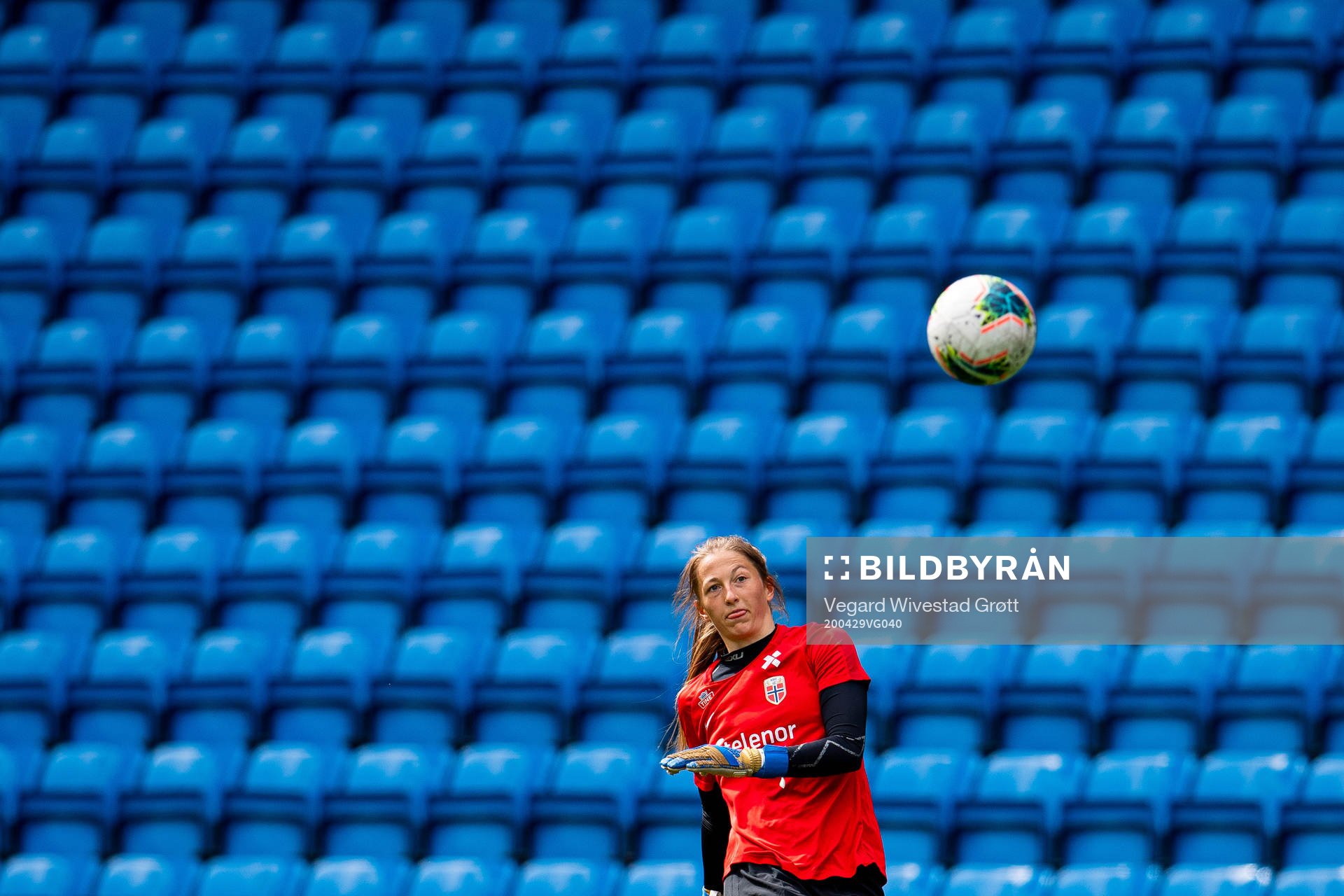 Goalkeeper Cecilie Hauståker Fiskerstrand of the Norwegian