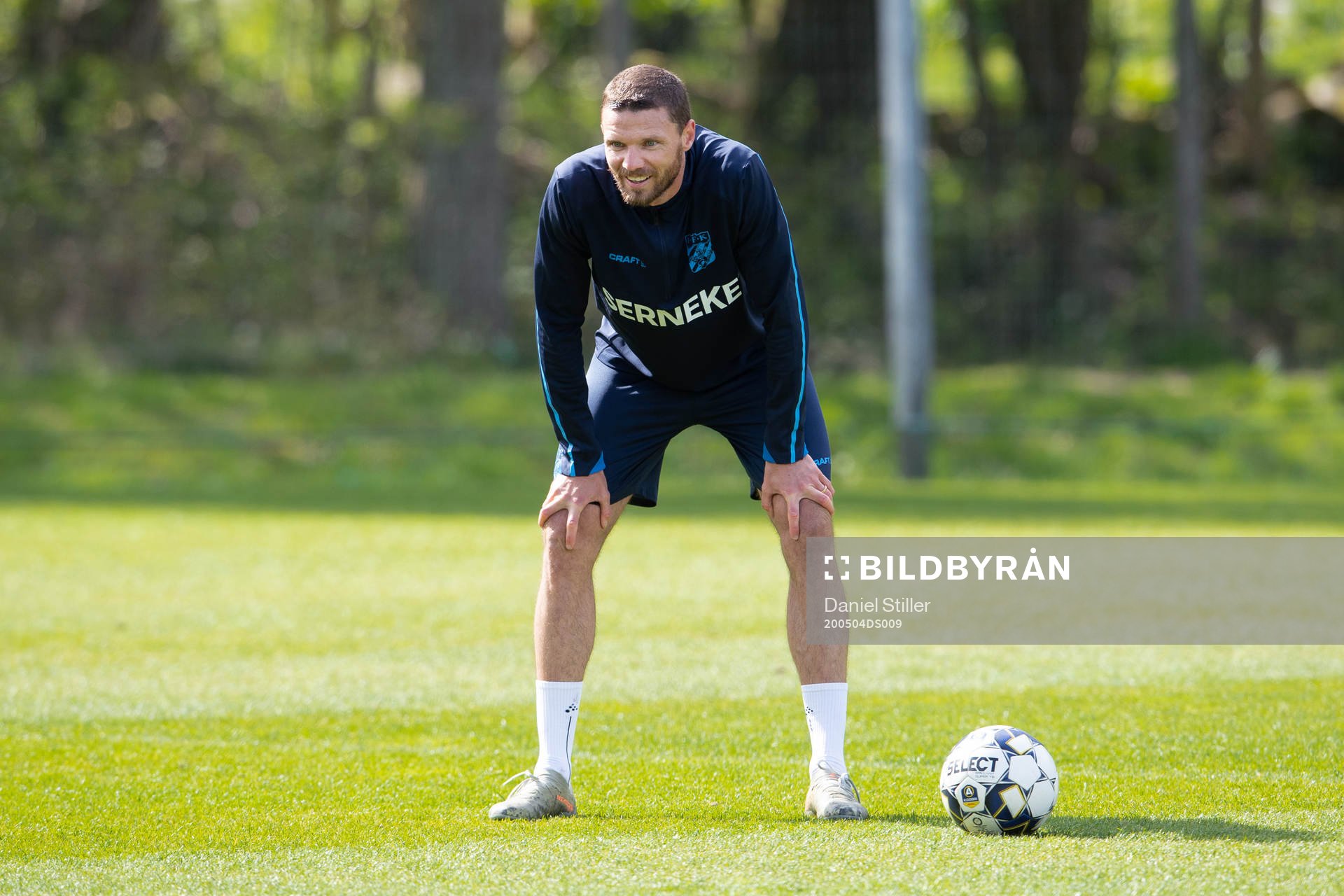 Marcus Berg deltar i en träning med IFK Göteborg
